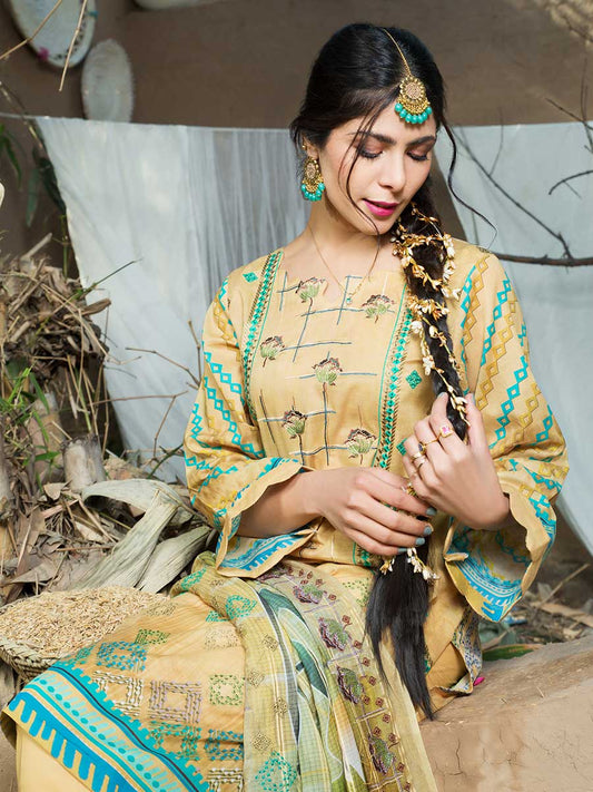 Haniya By Aalaya Lawn Vol-02 Unstitched 3pcs - Jotey