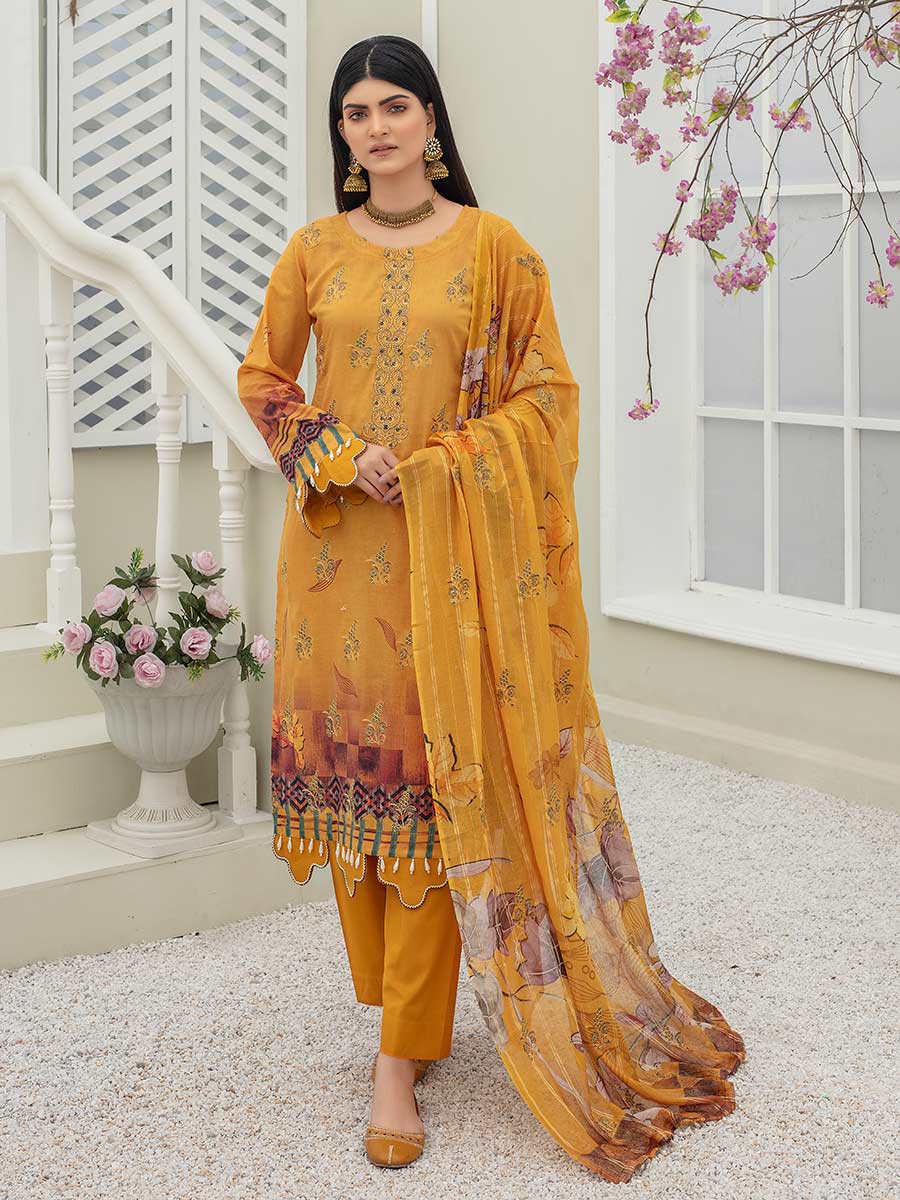 Haniya By Aalaya Lawn Vol-03 Unstitched 3pcs - Jotey