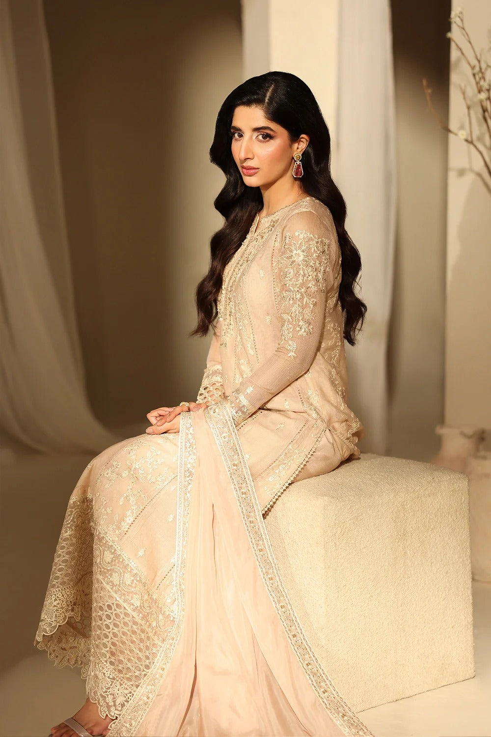 Azure Luxe Eid Edit'26 Sequins Embroidered Chiffon Unstitched 3 Piece