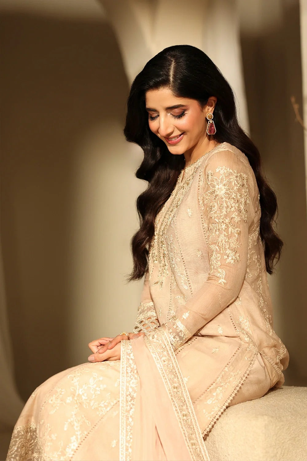 Azure Luxe Eid Edit'26 Sequins Embroidered Chiffon Unstitched 3 Piece