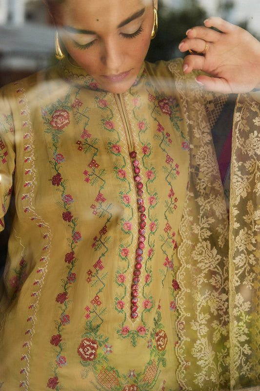 Zara Shahjahan Satori Embroidered Luxury Lawn Unstitched 3pcs