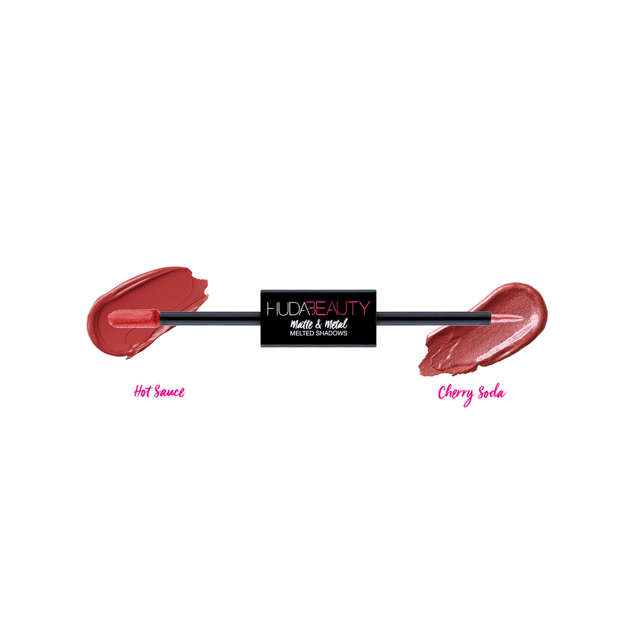 Huda Beauty Matte & Metal Eyeshadows-Hot Sauce & Cherry Soda - Jotey