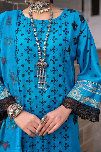 Husn E Jahan By Ittehad Embroidered Law 3pcs - Jotey