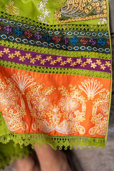 Husn E Jahan By Ittehad Embroidered Law 3pcs - Jotey