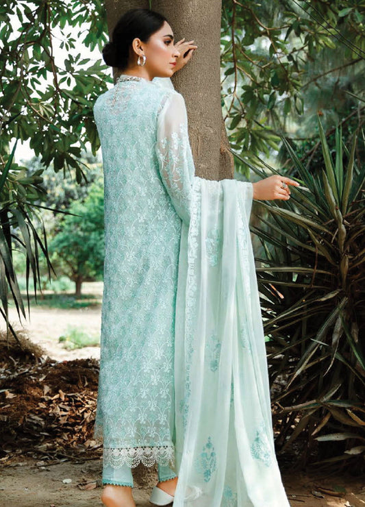 Husna Umar Chiffon Unstitched 3pcs - Jotey