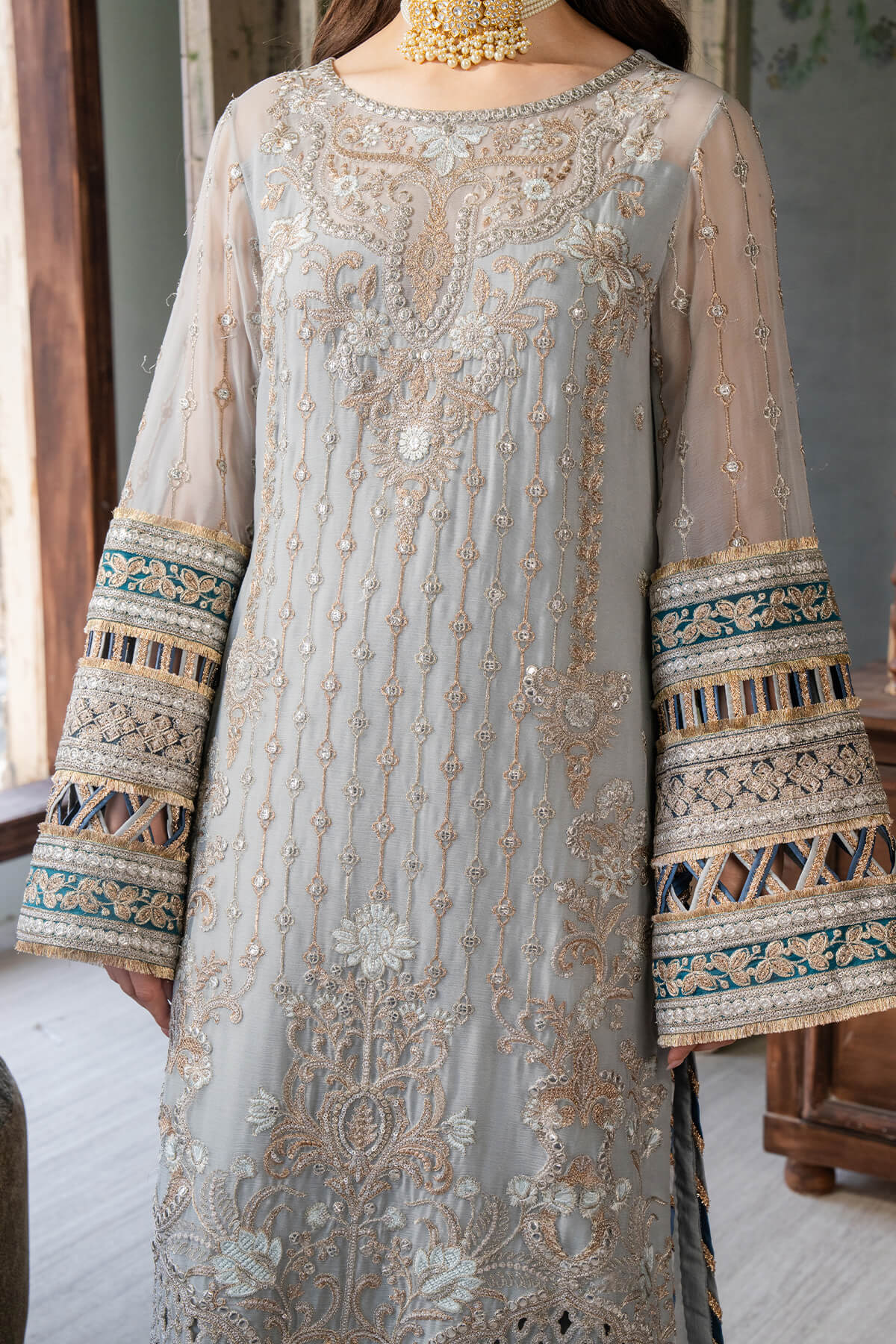 Naina By Imrozia Embroidered  Chiffon 3pcs