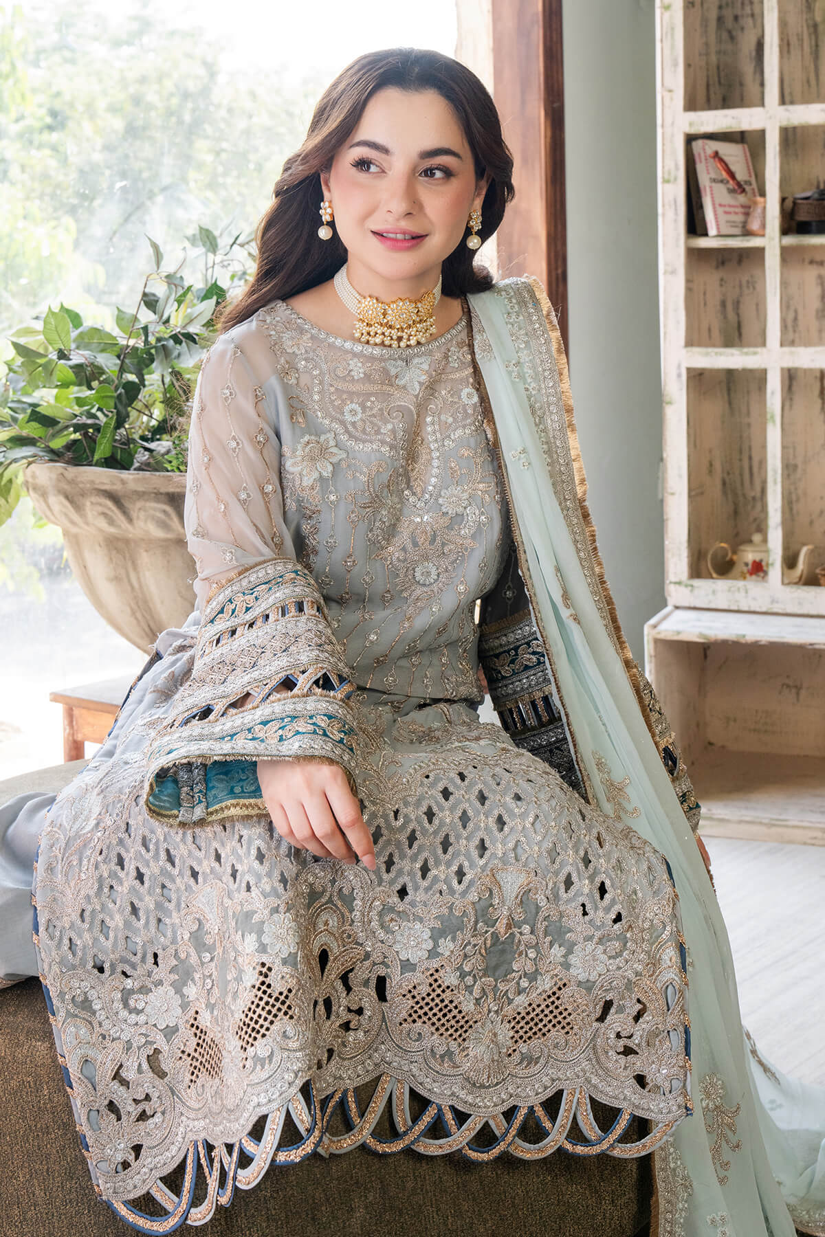 Naina By Imrozia Embroidered  Chiffon 3pcs