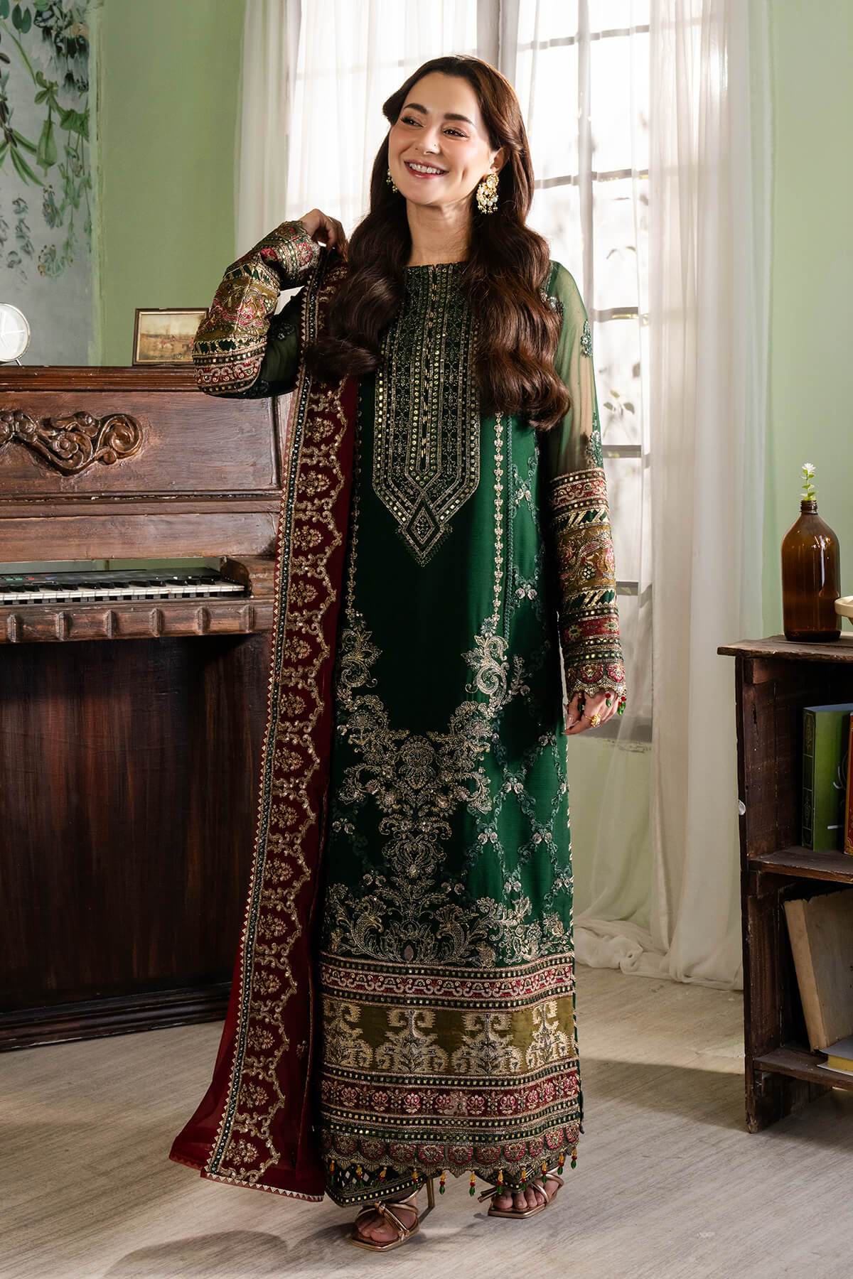 Naina By Imrozia Embroidered Chiffon 3pcs - Jotey