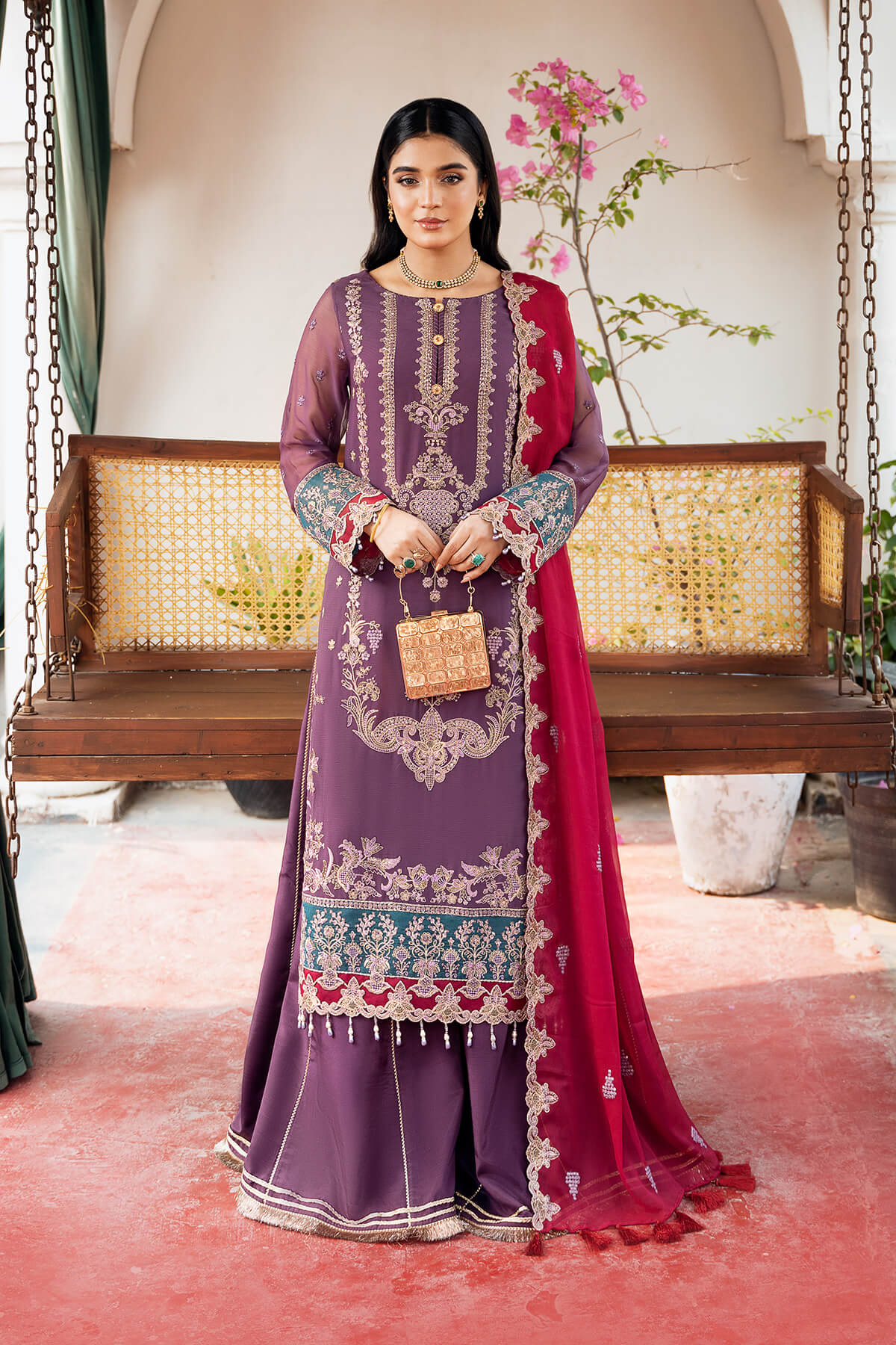 Sitarah By Serene Embroidered Luxury Chiffon Unstitched 3pcs