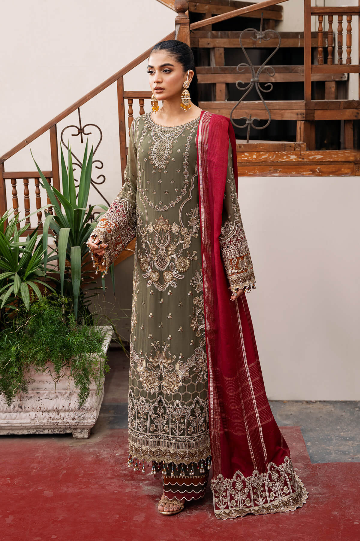 Sitarah By Serene Embroidered Luxury Chiffon Unstitched 3pcs