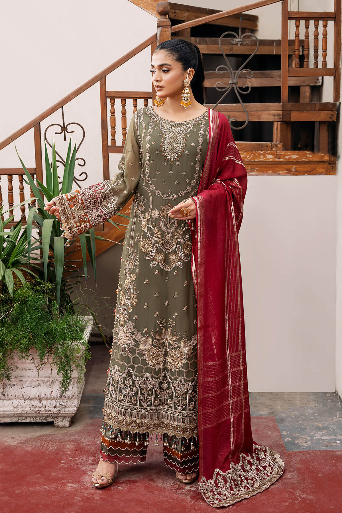 Sitarah By Serene Embroidered Luxury Chiffon Unstitched 3pcs