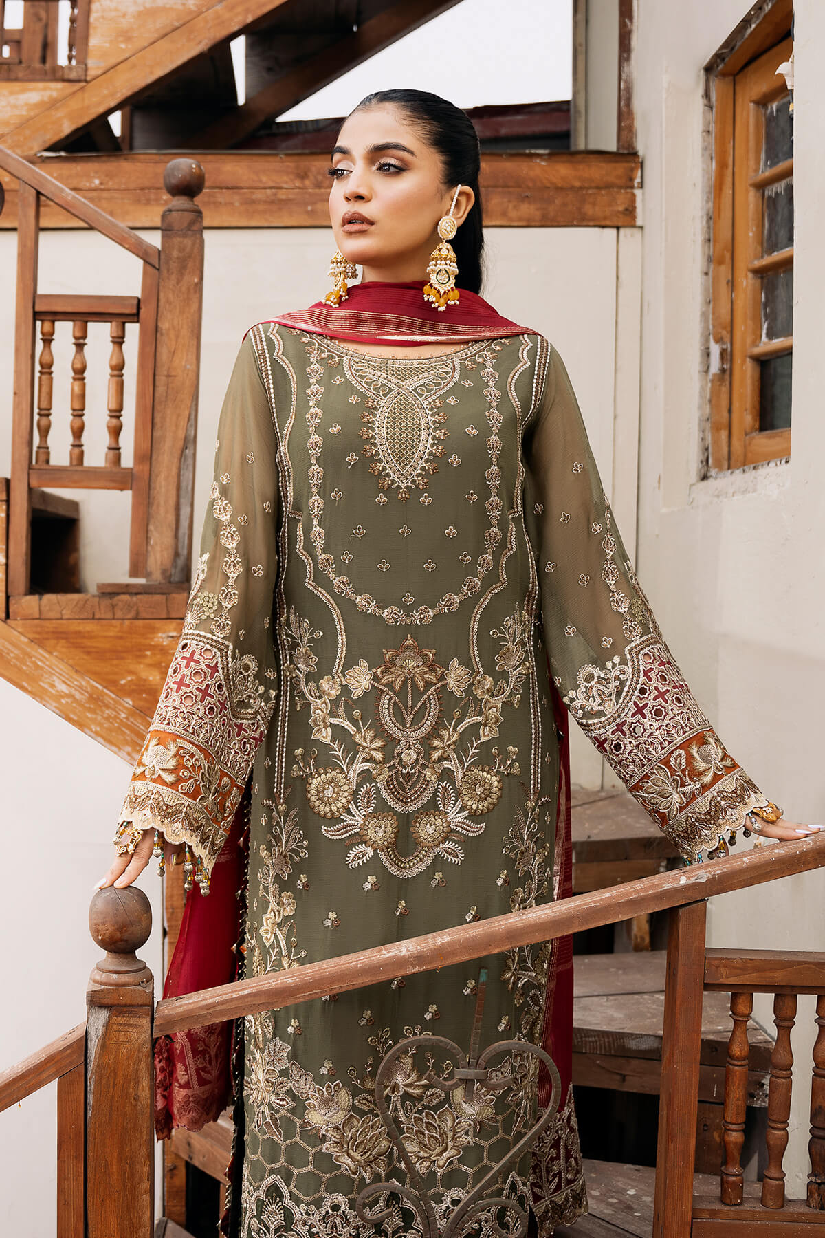 Sitarah By Serene Embroidered Luxury Chiffon Unstitched 3pcs