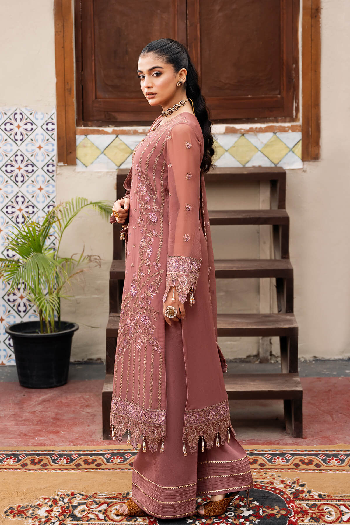 Sitarah By Serene Embroidered Luxury Chiffon Unstitched 3pcs