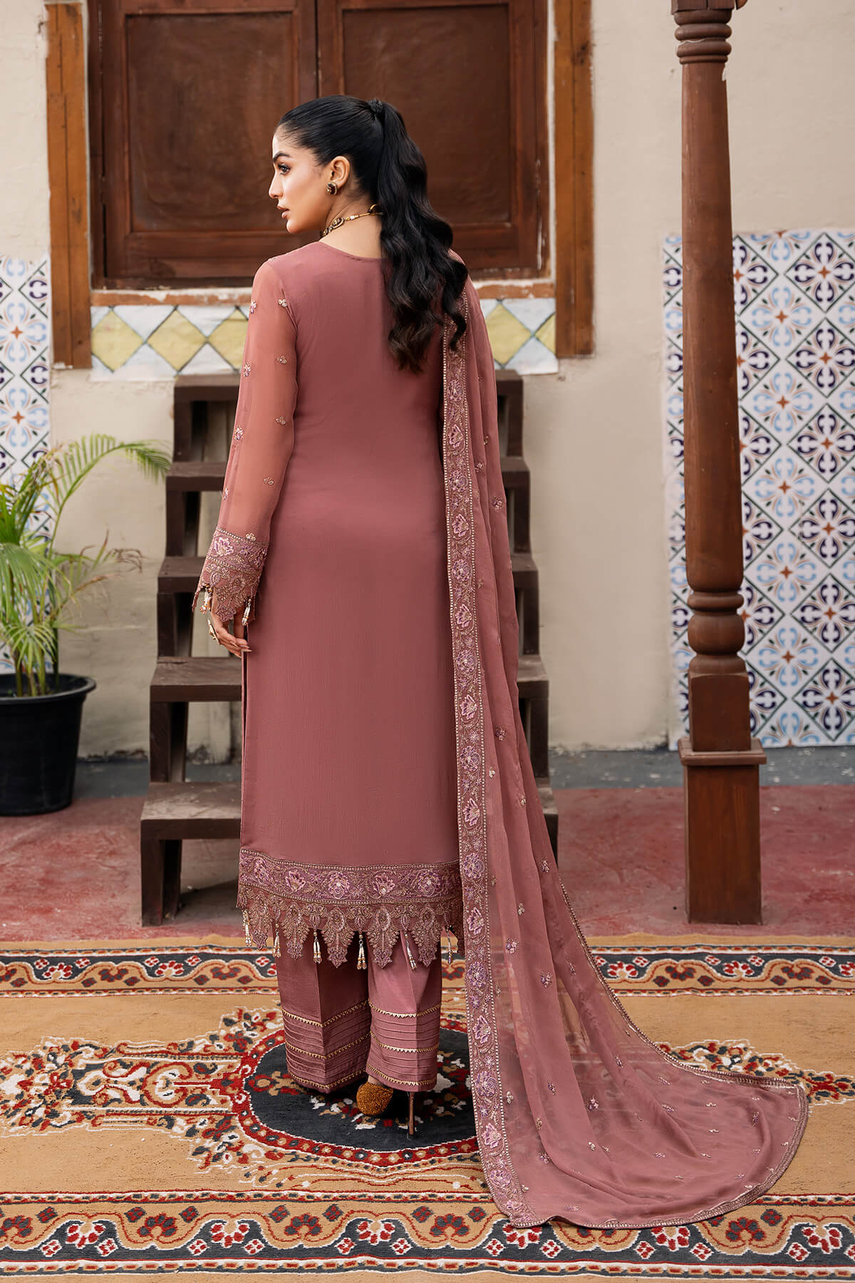 Sitarah By Serene Embroidered Luxury Chiffon Unstitched 3pcs