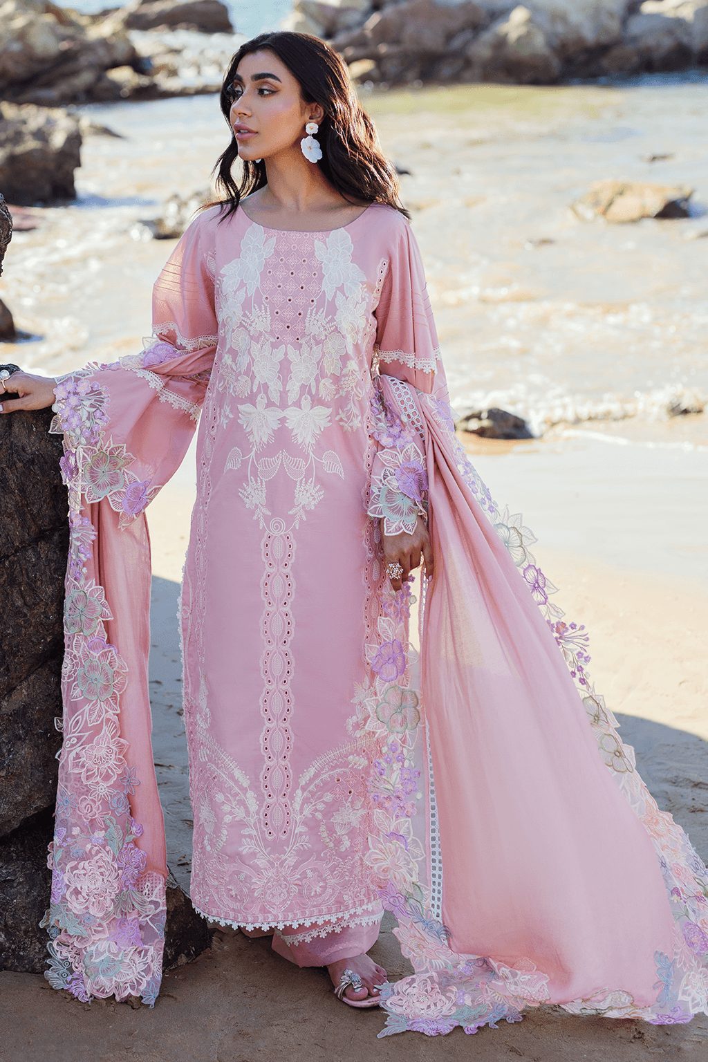 Khwaab By Sidra Fahad Luxury Embroidered 3pcs - Jotey