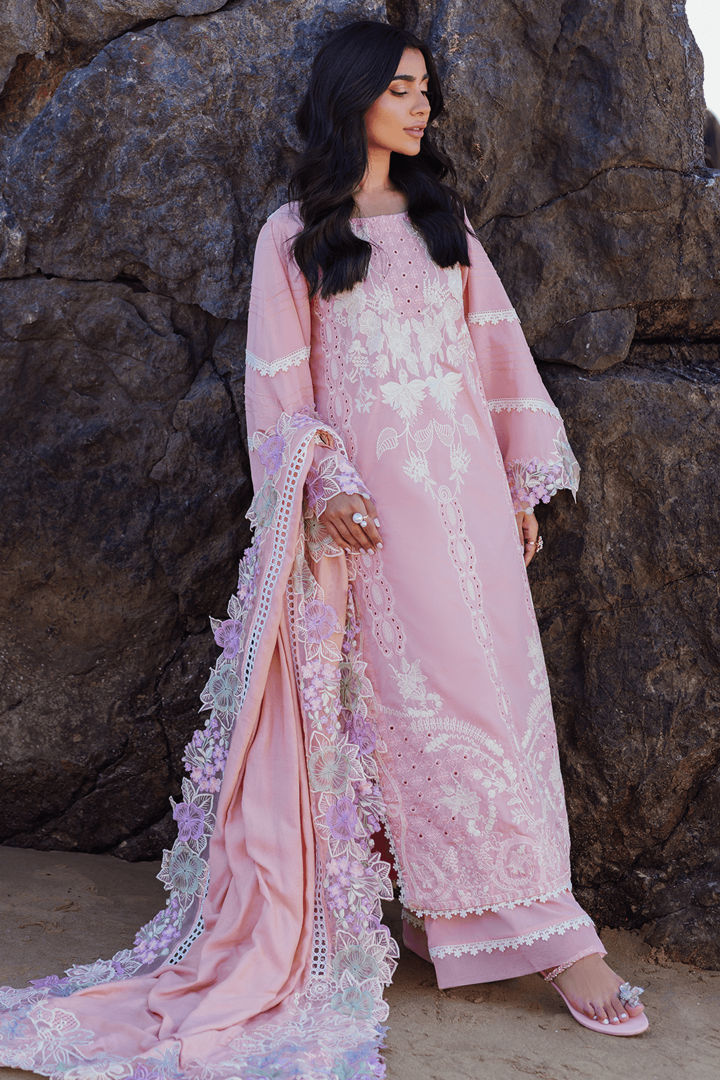 Khwaab By Sidra Fahad Luxury Embroidered 3pcs - Jotey