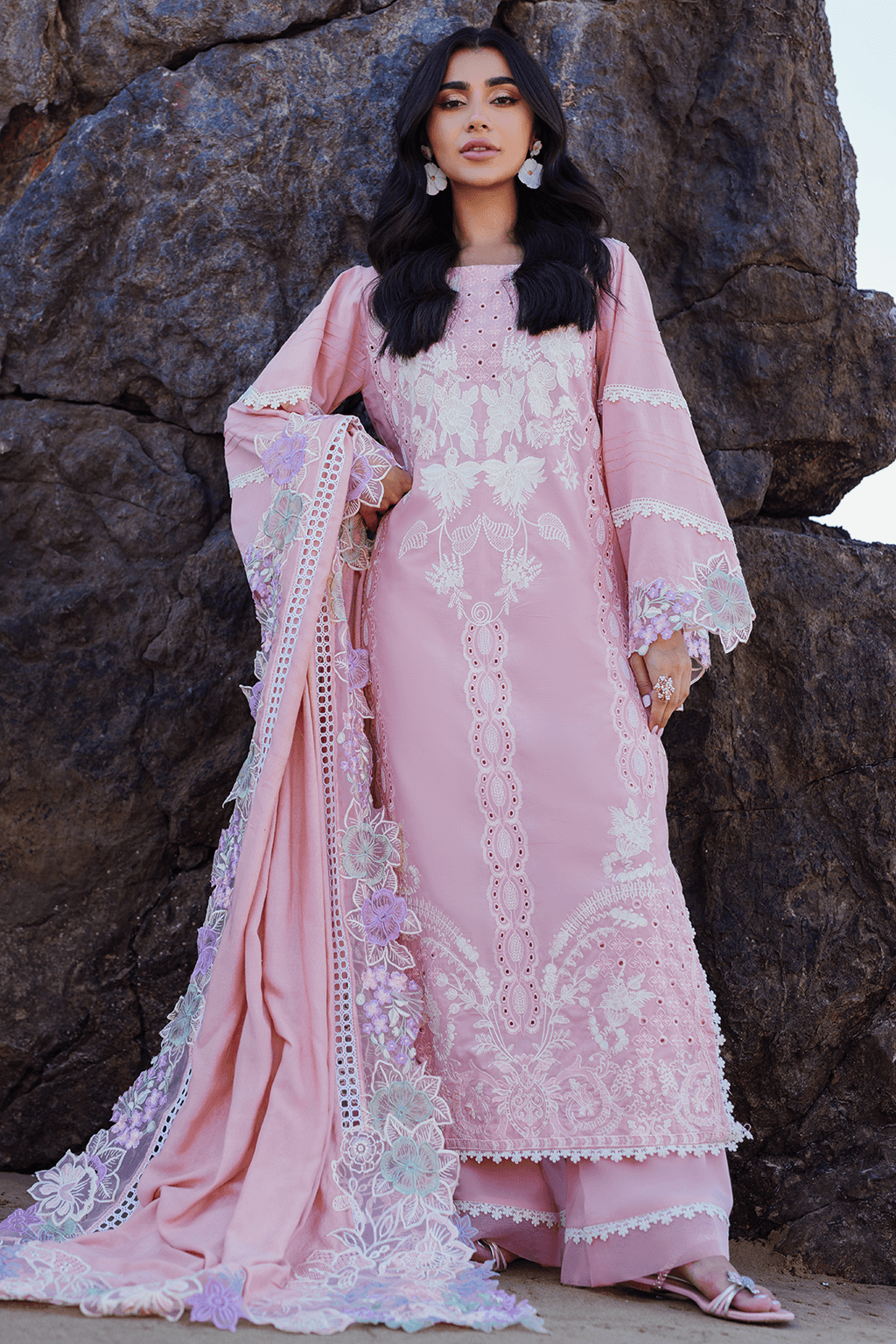 Khwaab By Sidra Fahad Luxury Embroidered 3pcs - Jotey