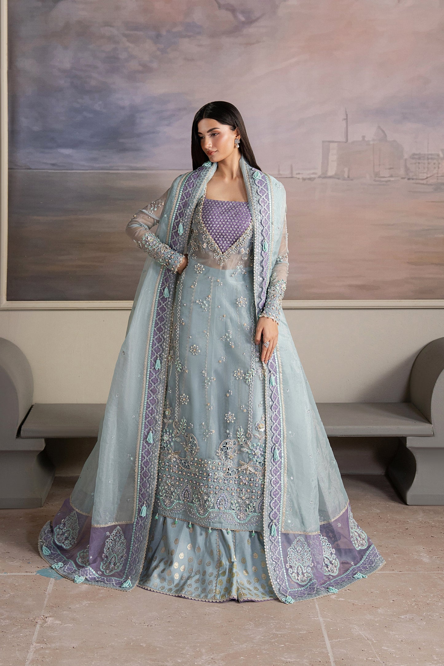 Solaris By Ayzel Embroidered Wedding Formals'25 Unstitched 3 Piece