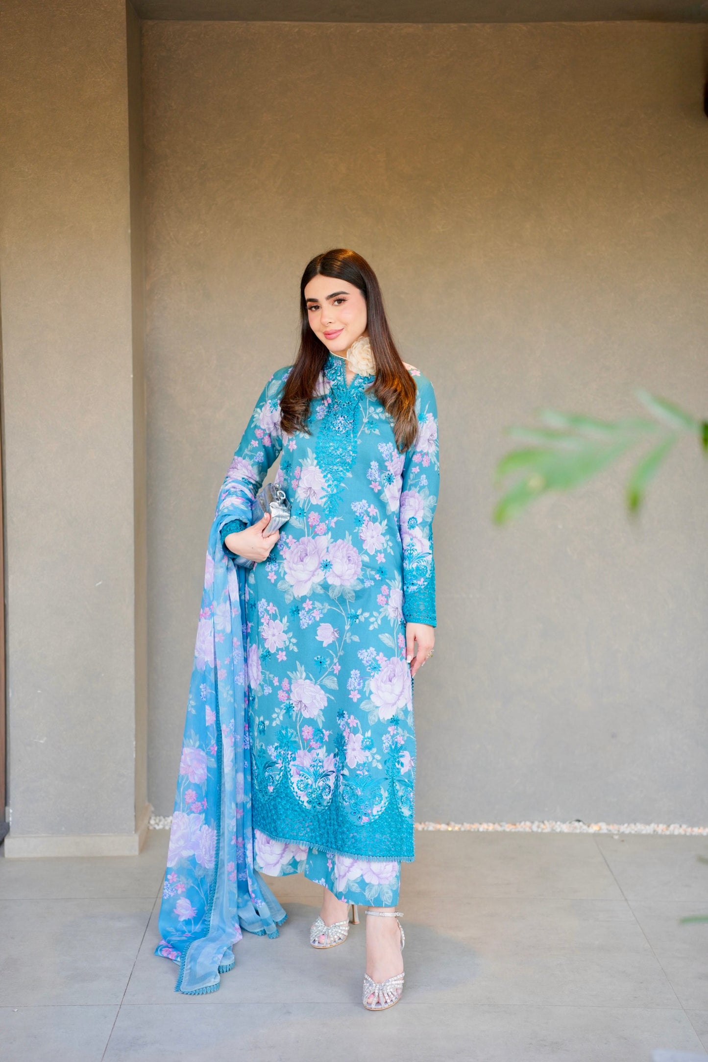 AYZEL The Bare Minimum Embroidered Unstitched Lawn 3pcs