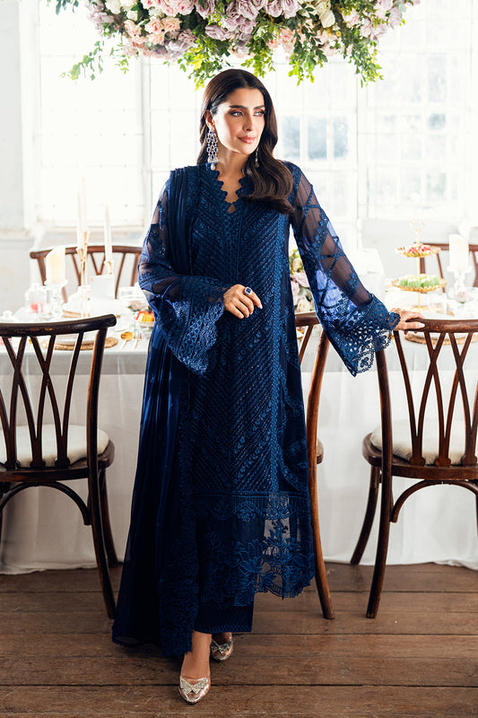 Azure Luxe'25 Embroidered Chiffon Unstitched 3pcs