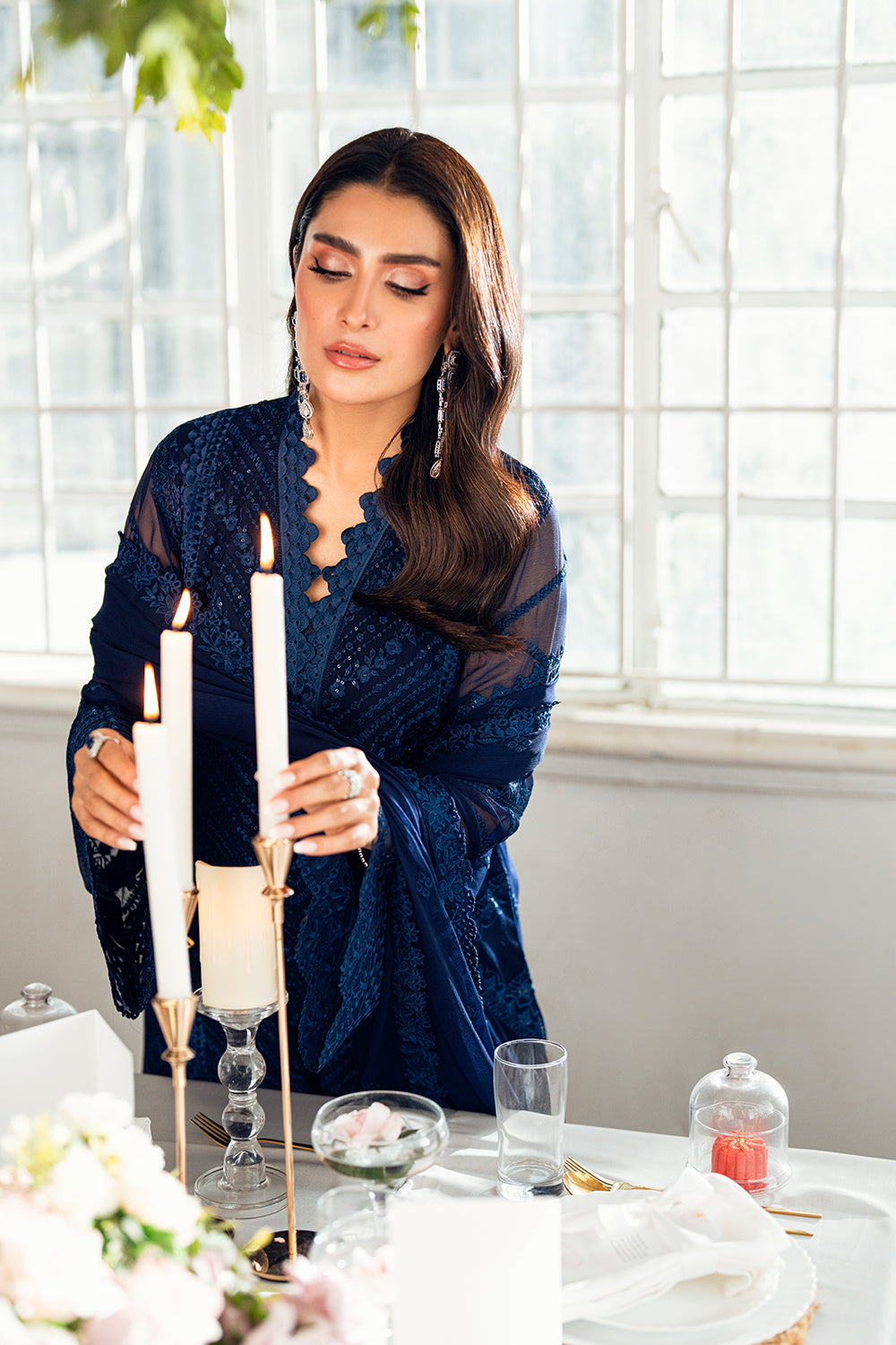 Azure Luxe'25 Embroidered Chiffon Unstitched 3pcs