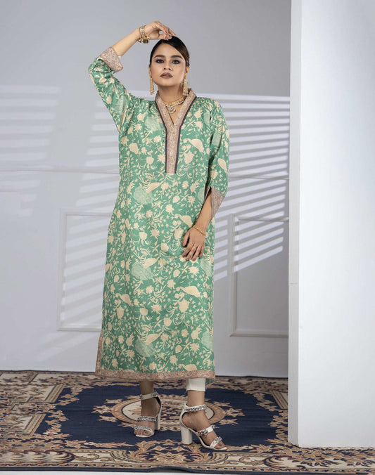 Printed Premium Soft Silk Ready To Ware Kaftan Vol-02