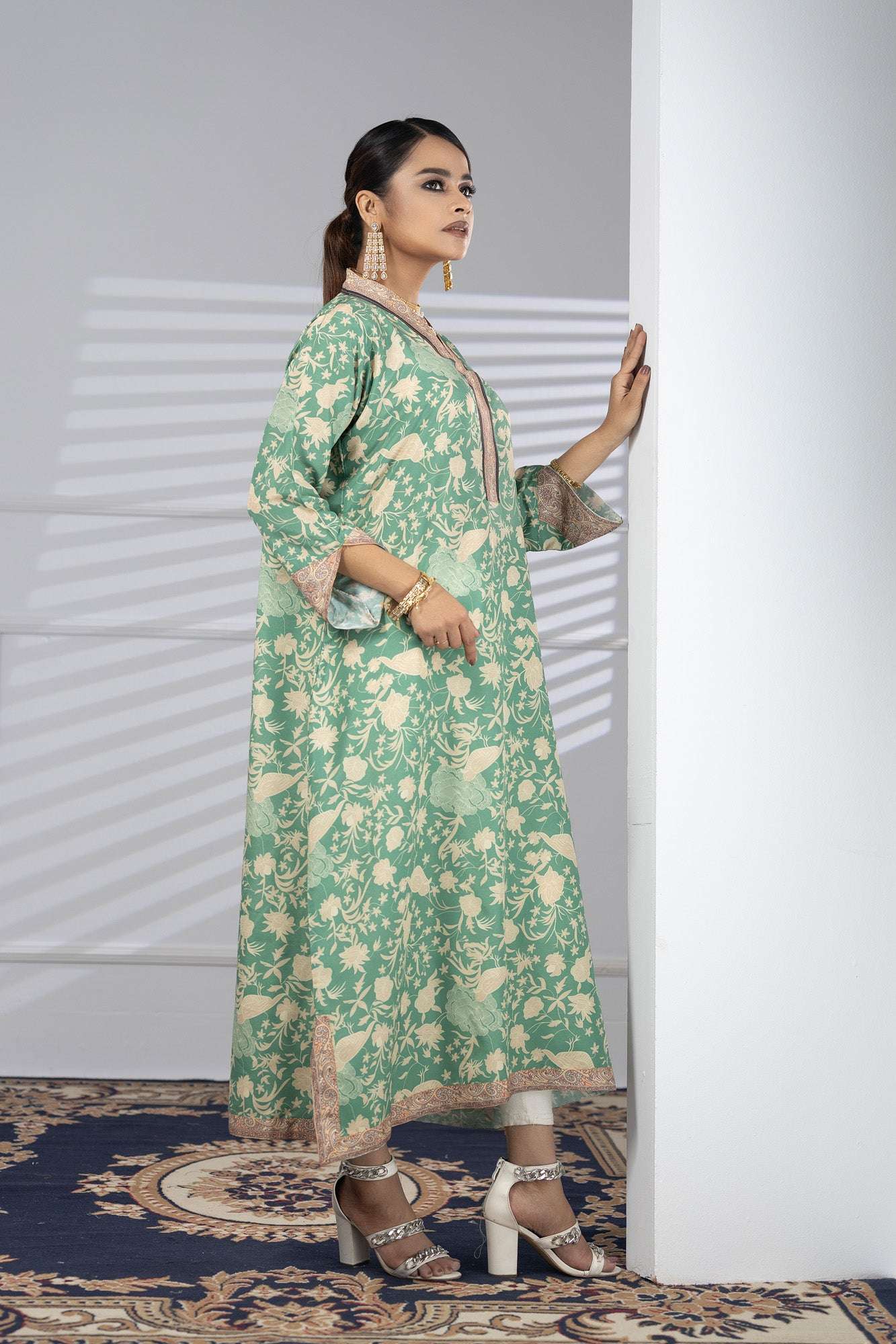 Printed Premium Soft Silk Ready To Ware Kaftan Vol-02