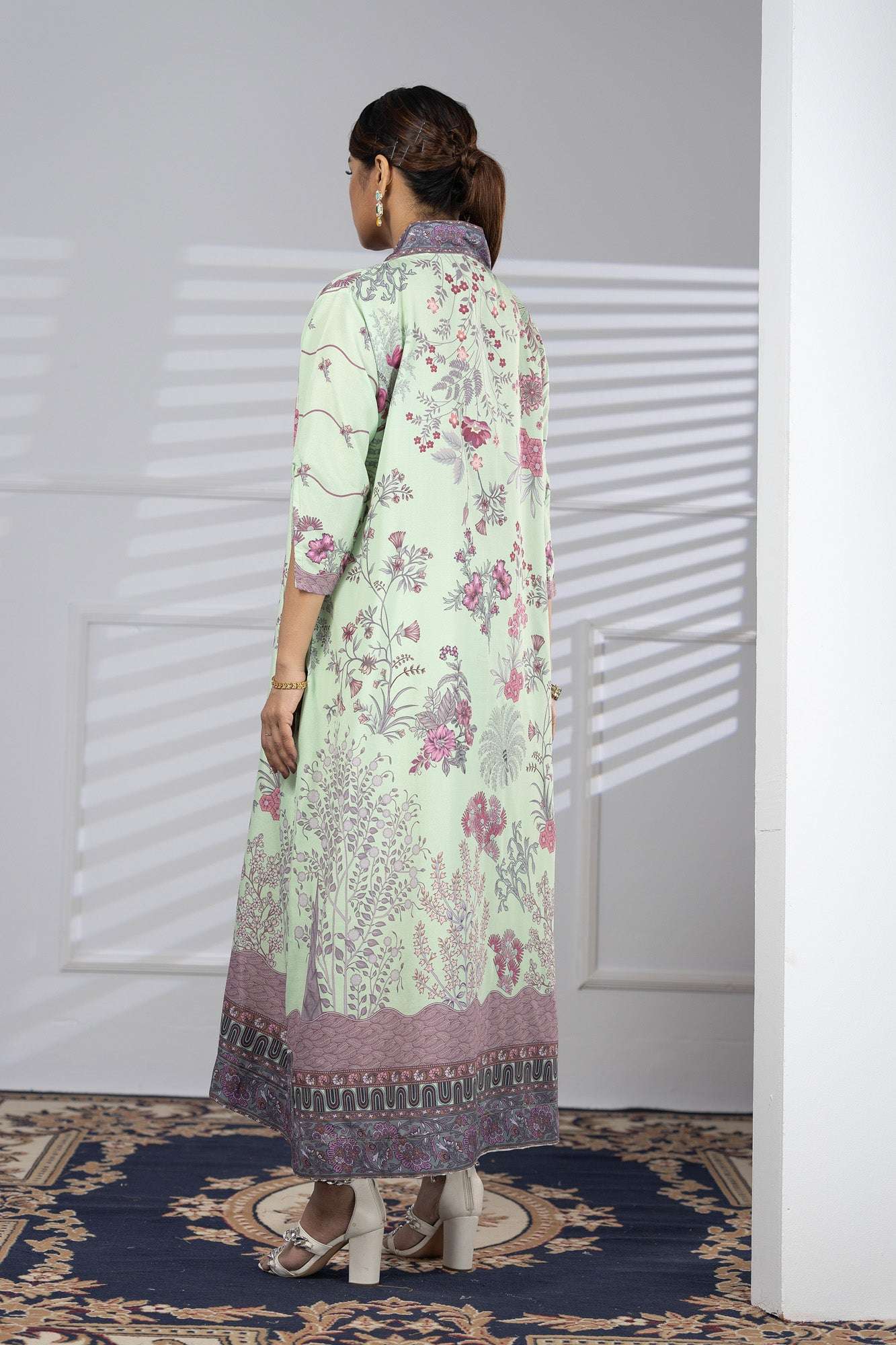 Printed Premium Soft Silk Ready To Ware Kaftan Vol-02