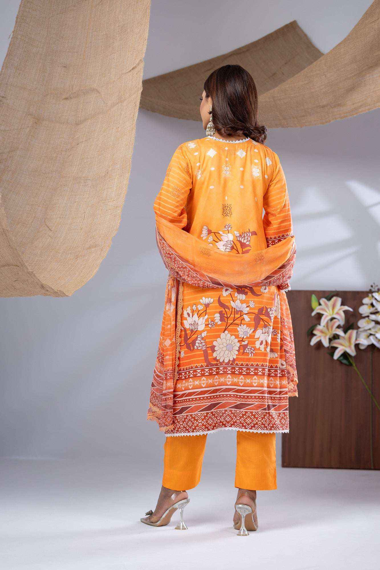 Aiza Embroidered & Sequence Work Unstitched 3pcs