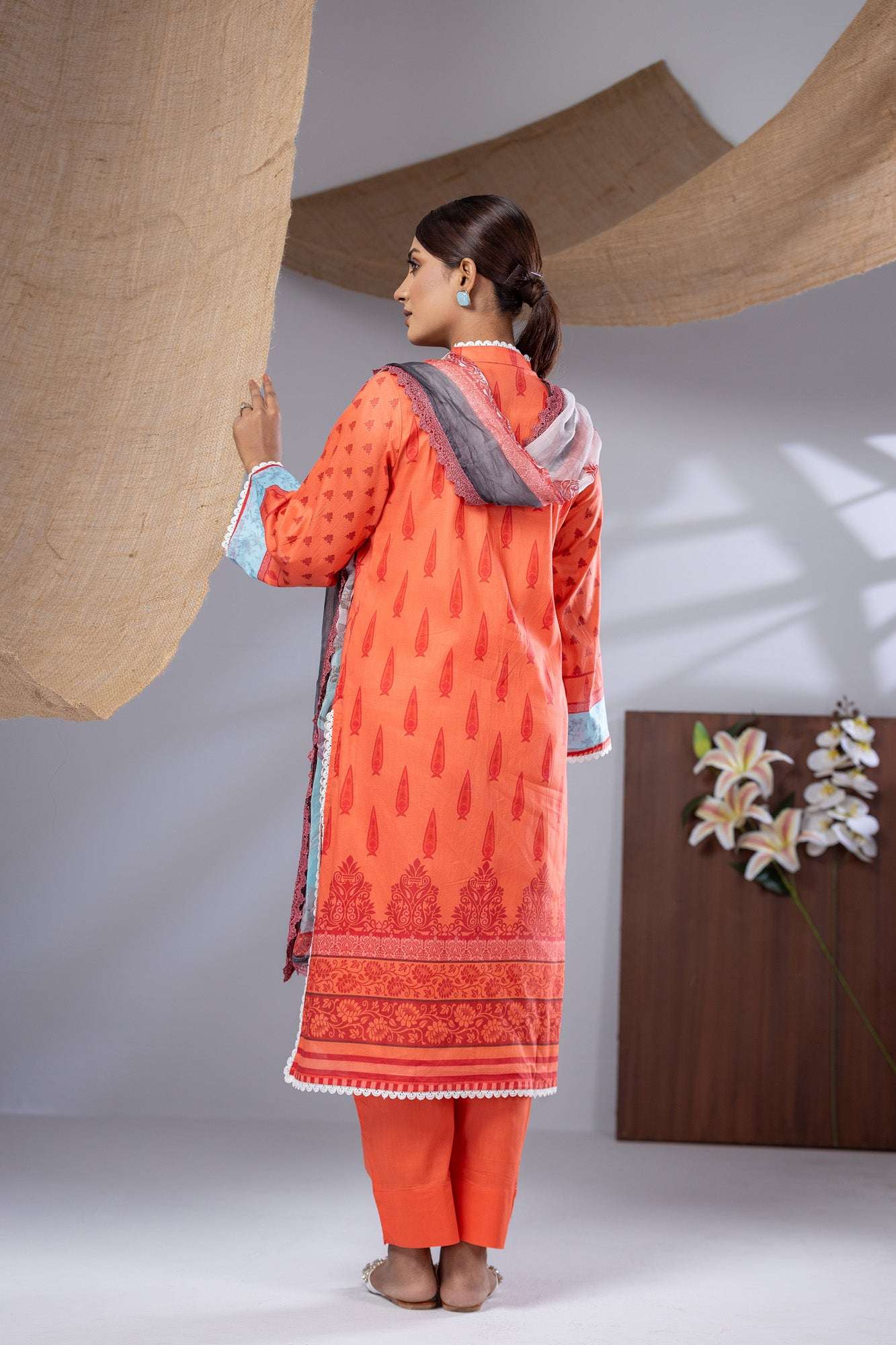 Aiza Embroidered & Sequence Work Unstitched 3pcs