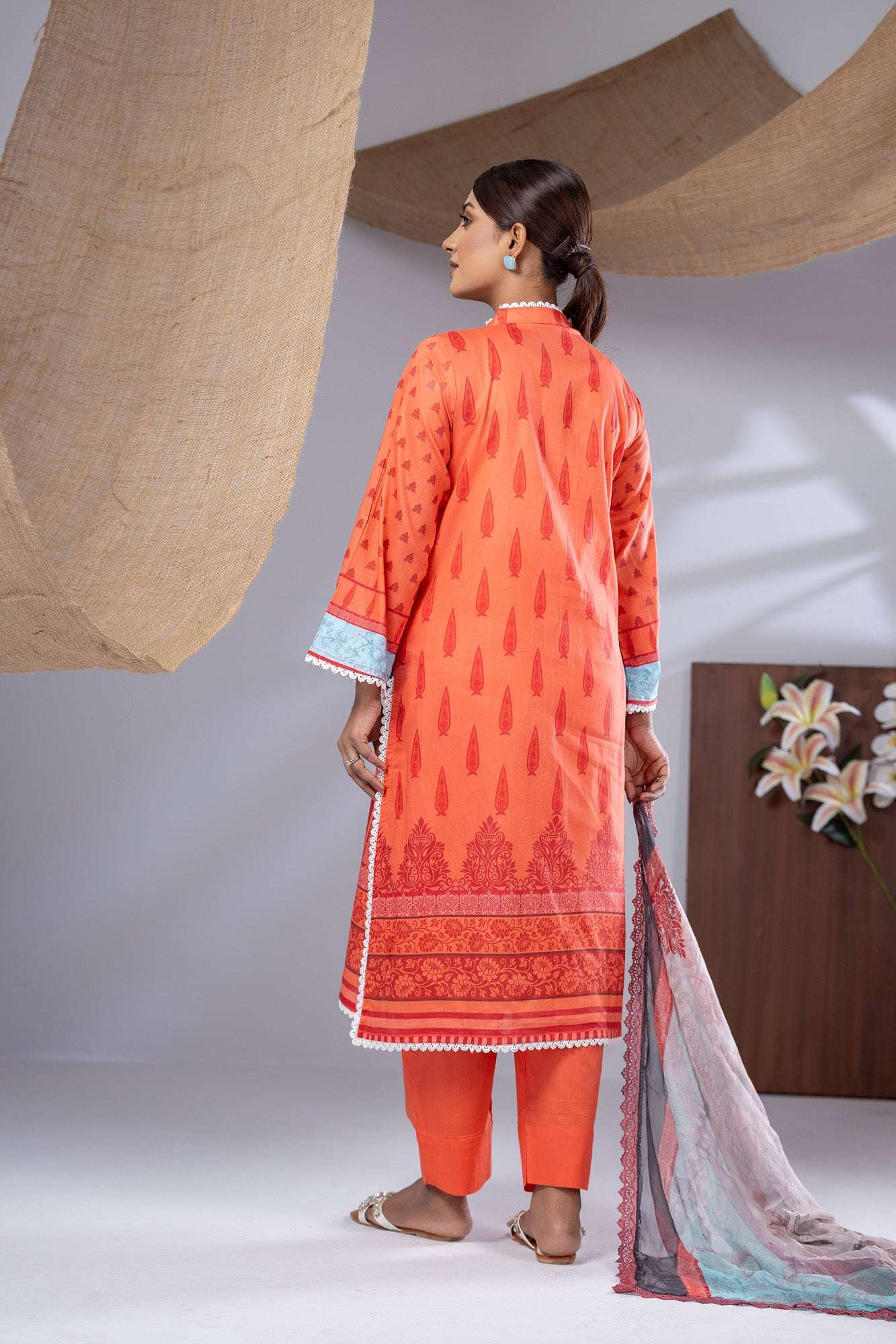 Aiza Embroidered & Sequence Work Unstitched 3pcs