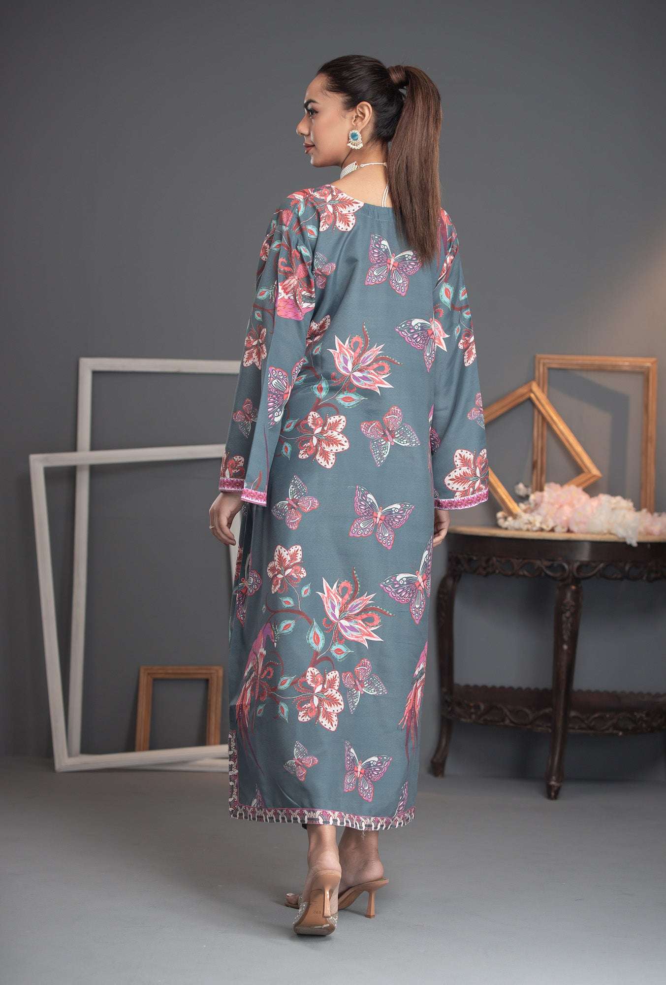 Printed Premium Soft Silk Stitched Kaftan Vol-01