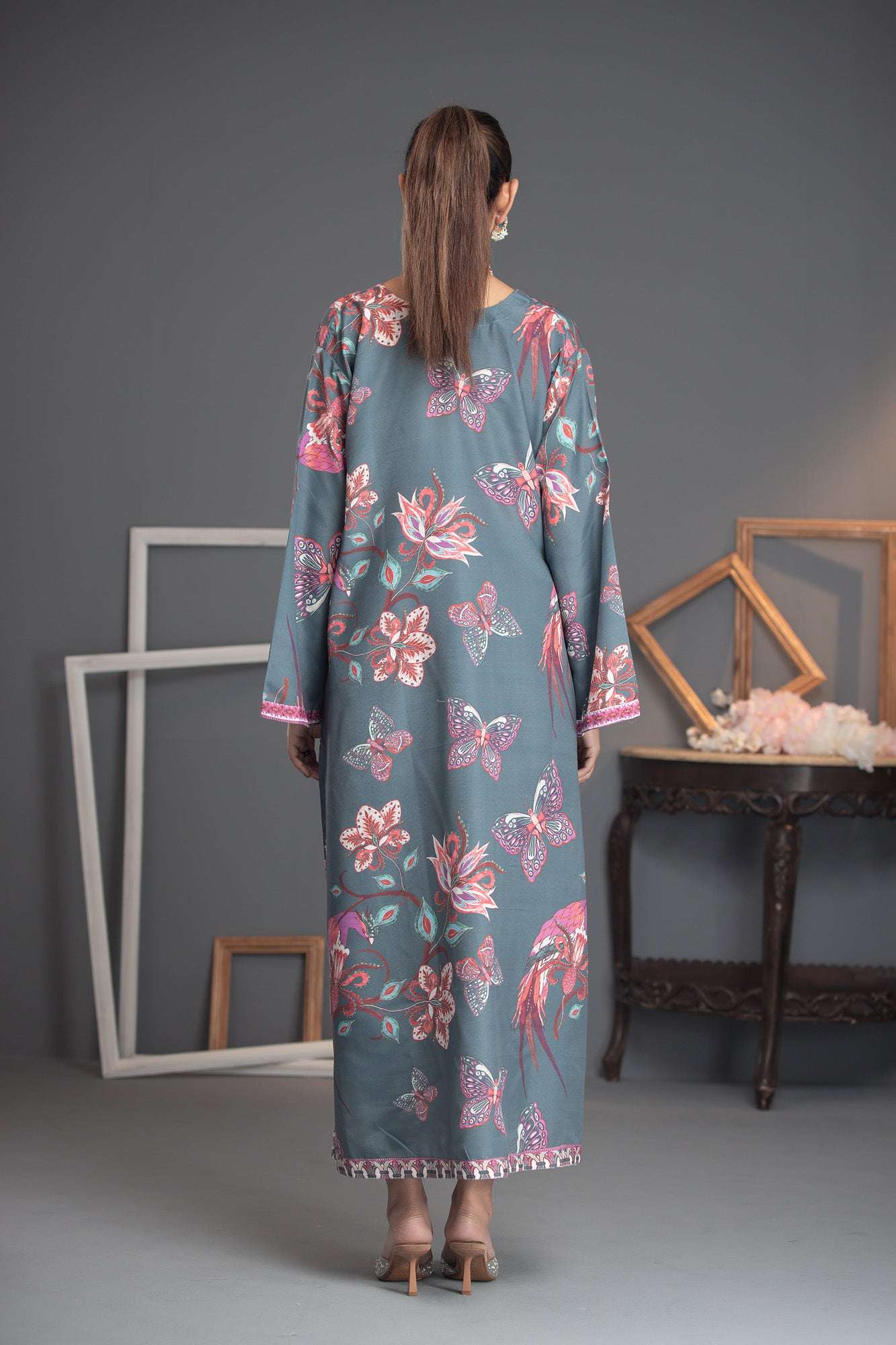 Printed Premium Soft Silk Stitched Kaftan Vol-01