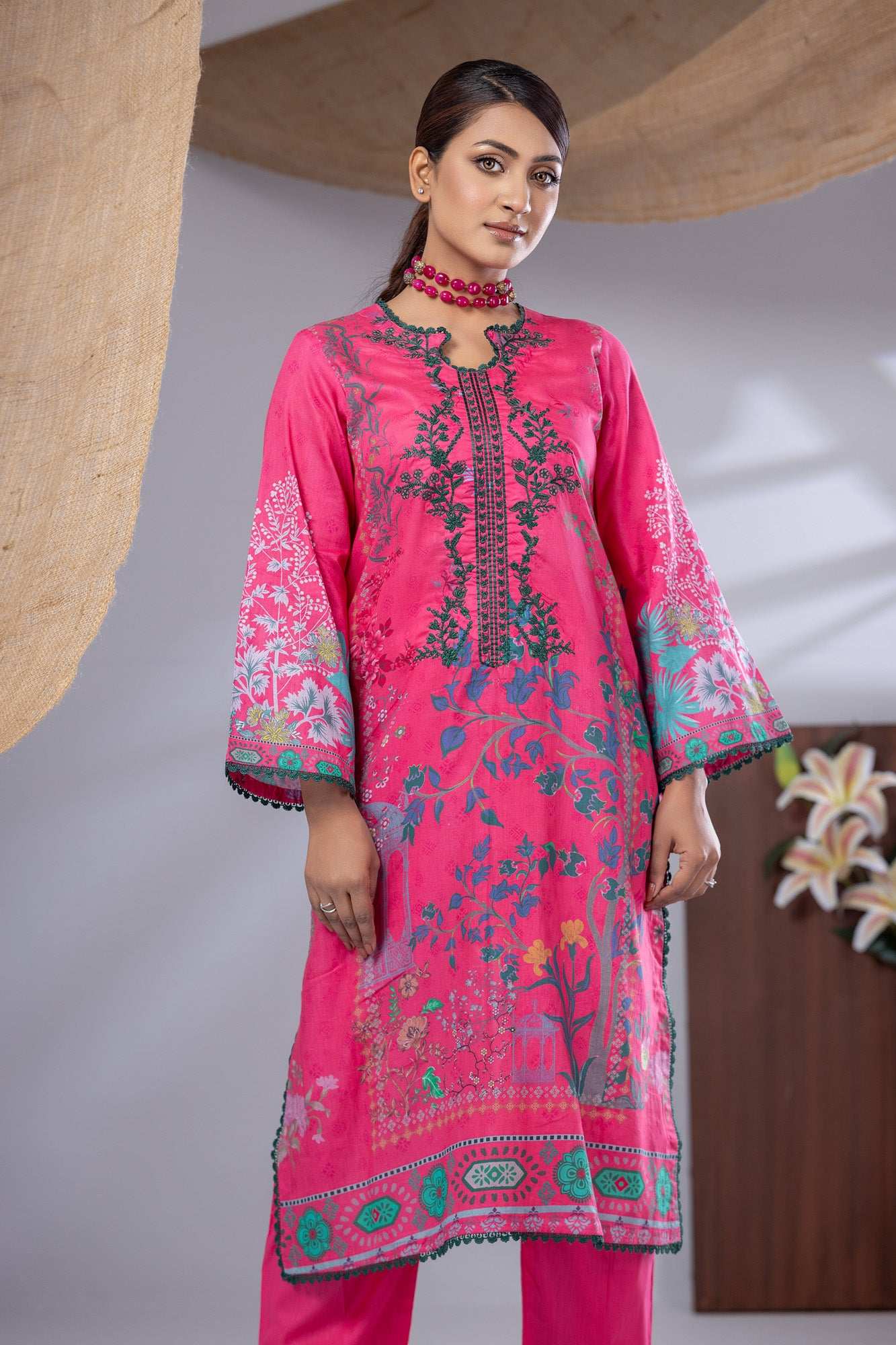 Aiza Embroidered & Sequence Work Unstitched 3pcs