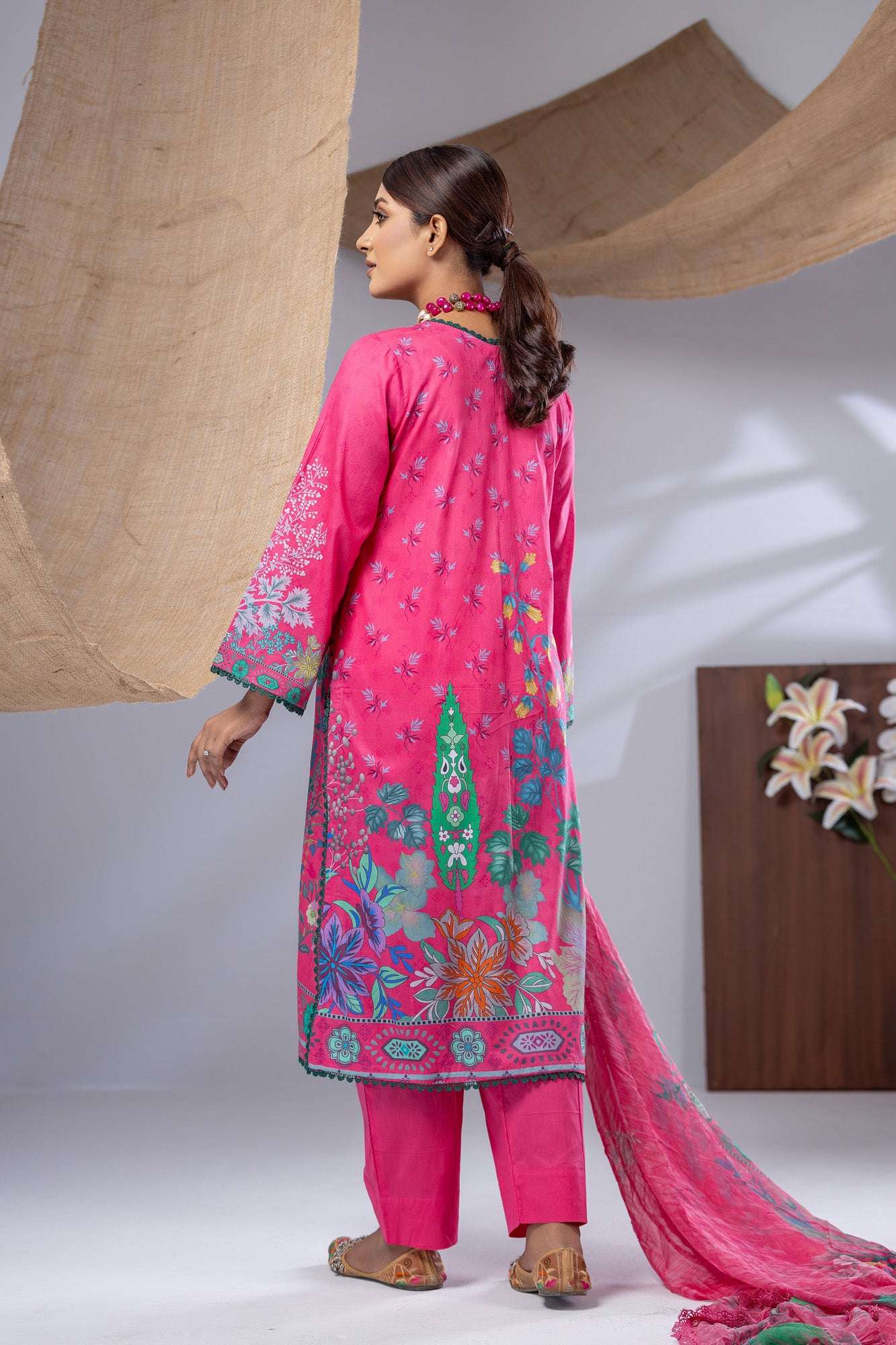 Aiza Embroidered & Sequence Work Unstitched 3pcs