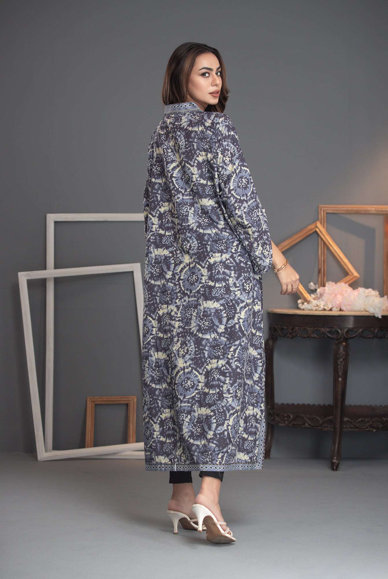 Printed Premium Soft Silk Stitched Kaftan Vol-01