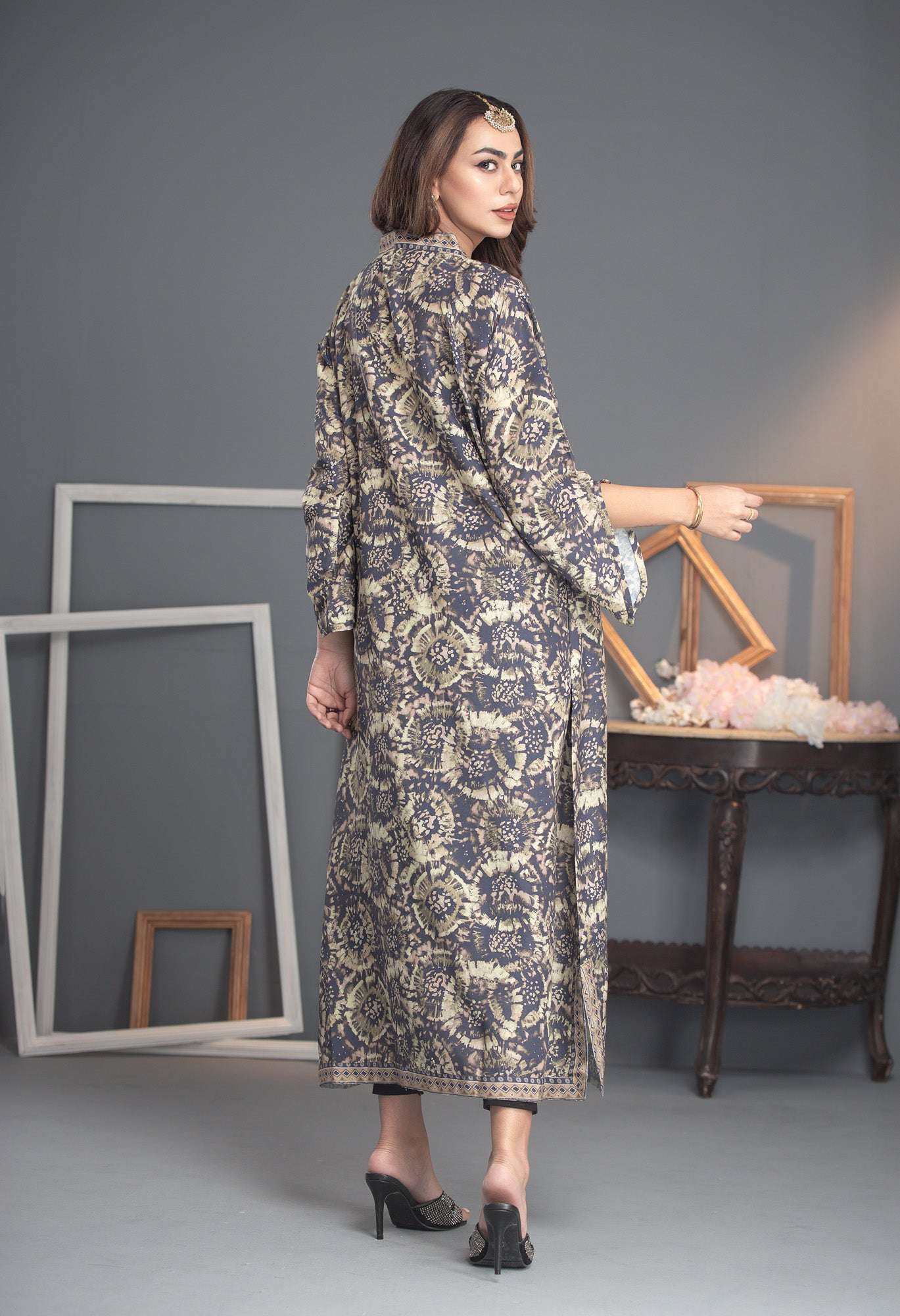 Printed Premium Soft Silk Stitched Kaftan Vol-01