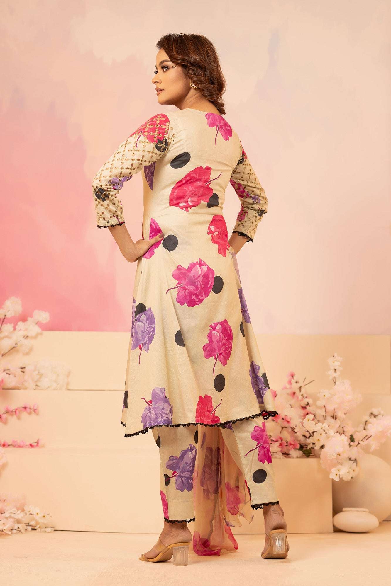 Naira Digital Print Luxury Embroidered Sequince Work Unstitched 3pcs