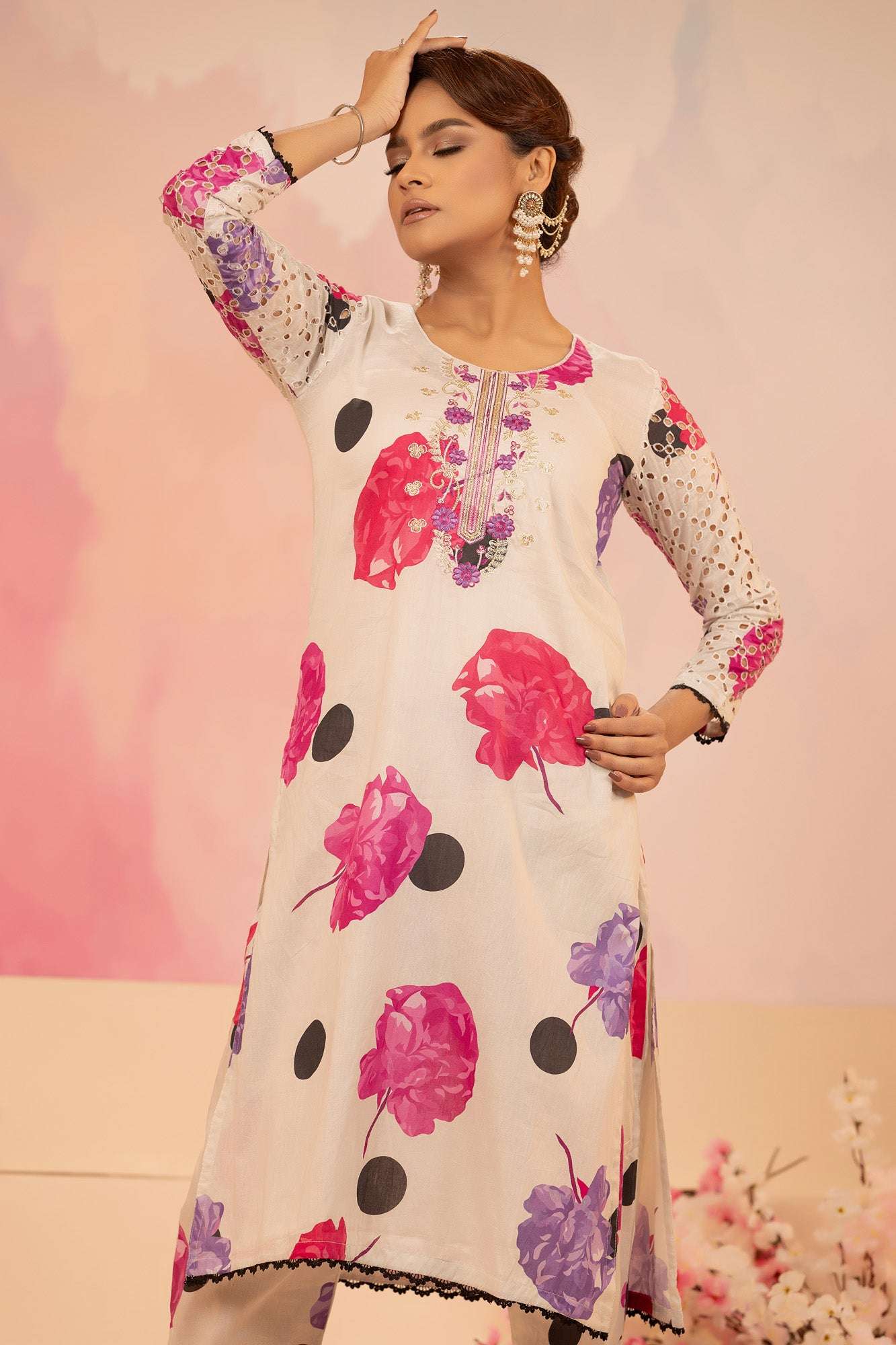 Naira Digital Print Luxury Embroidered Sequince Work Unstitched 3pcs