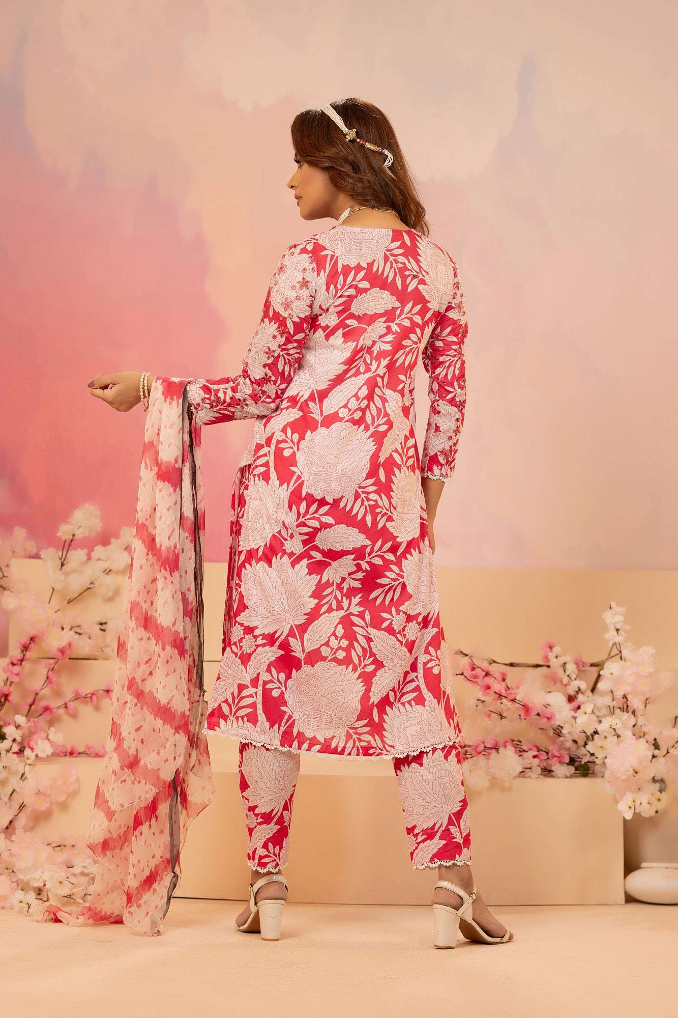 Naira Digital Print Luxury Embroidered Sequince Work Unstitched 3pcs