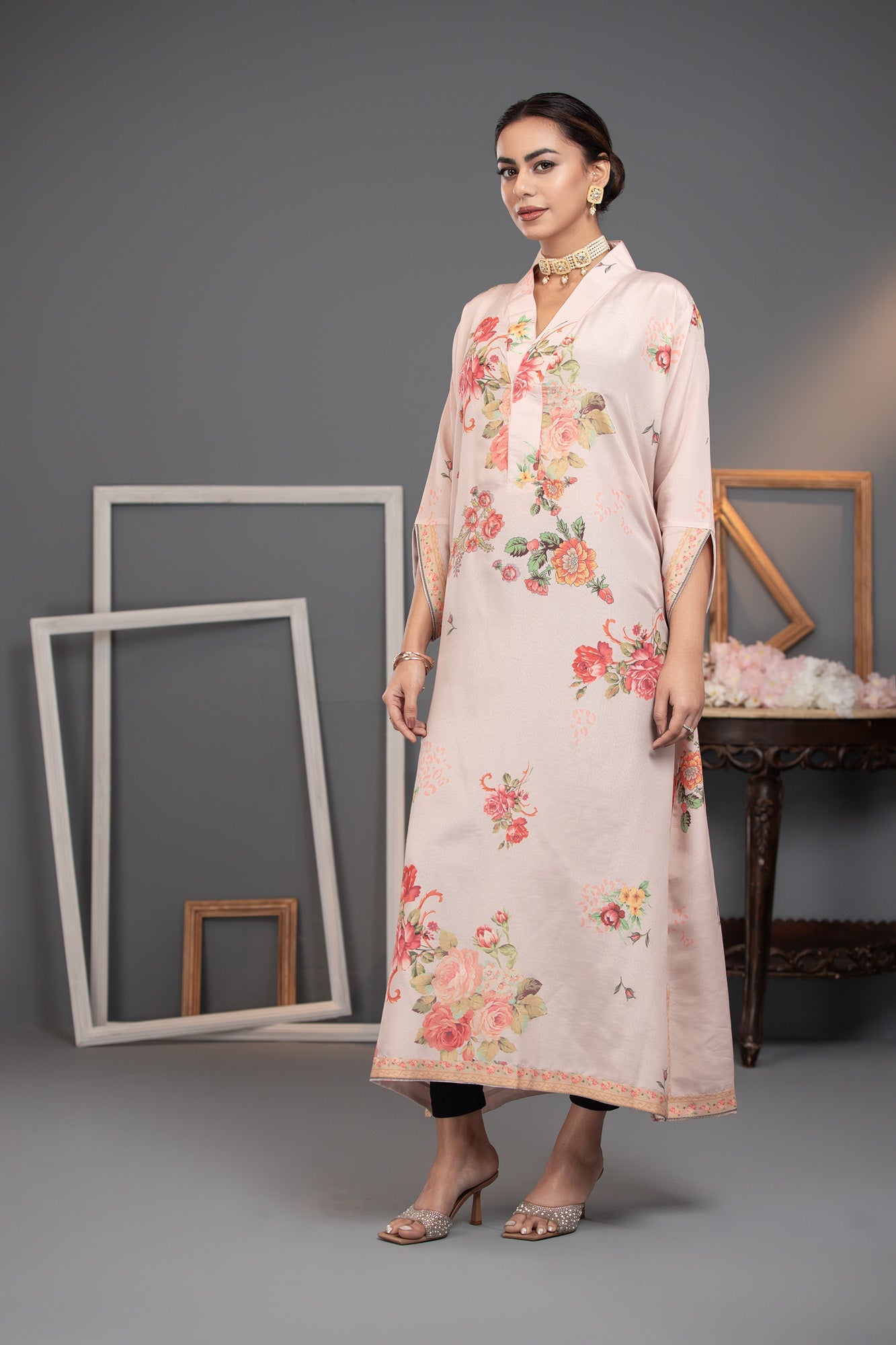 Printed Premium Soft Silk Stitched Kaftan Vol-01