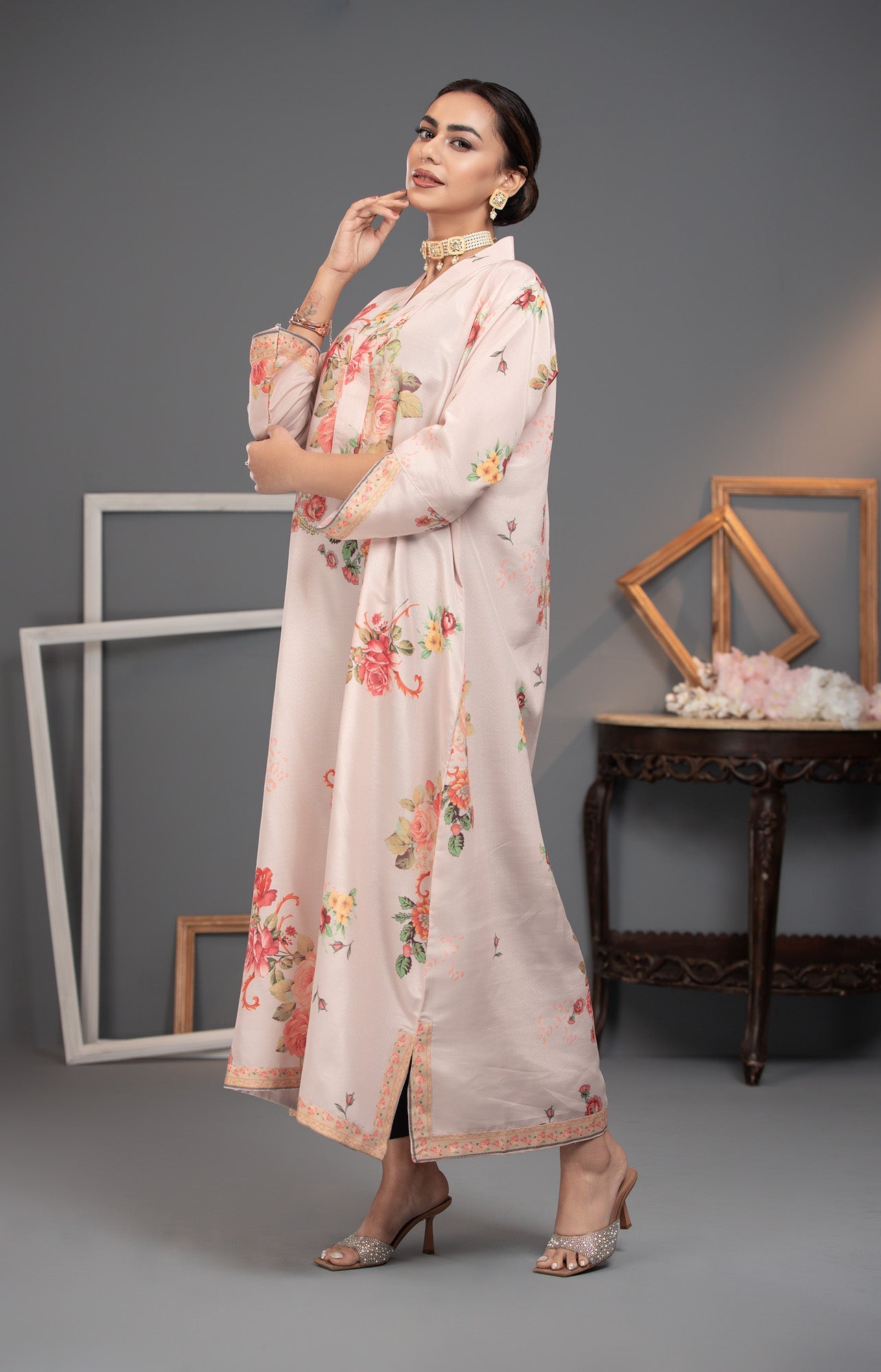 Printed Premium Soft Silk Stitched Kaftan Vol-01