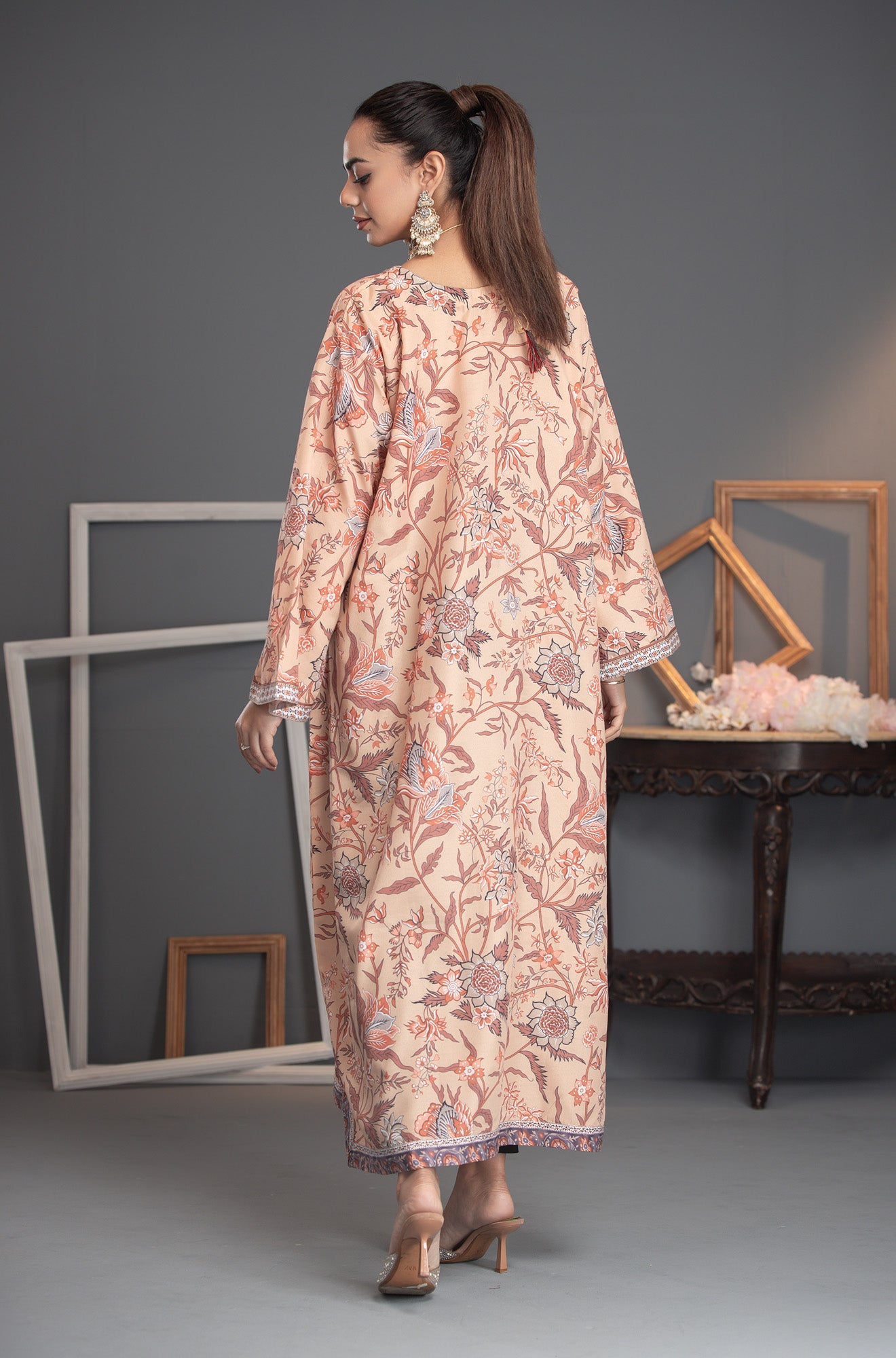 Printed Premium Soft Silk Stitched Kaftan Vol-01