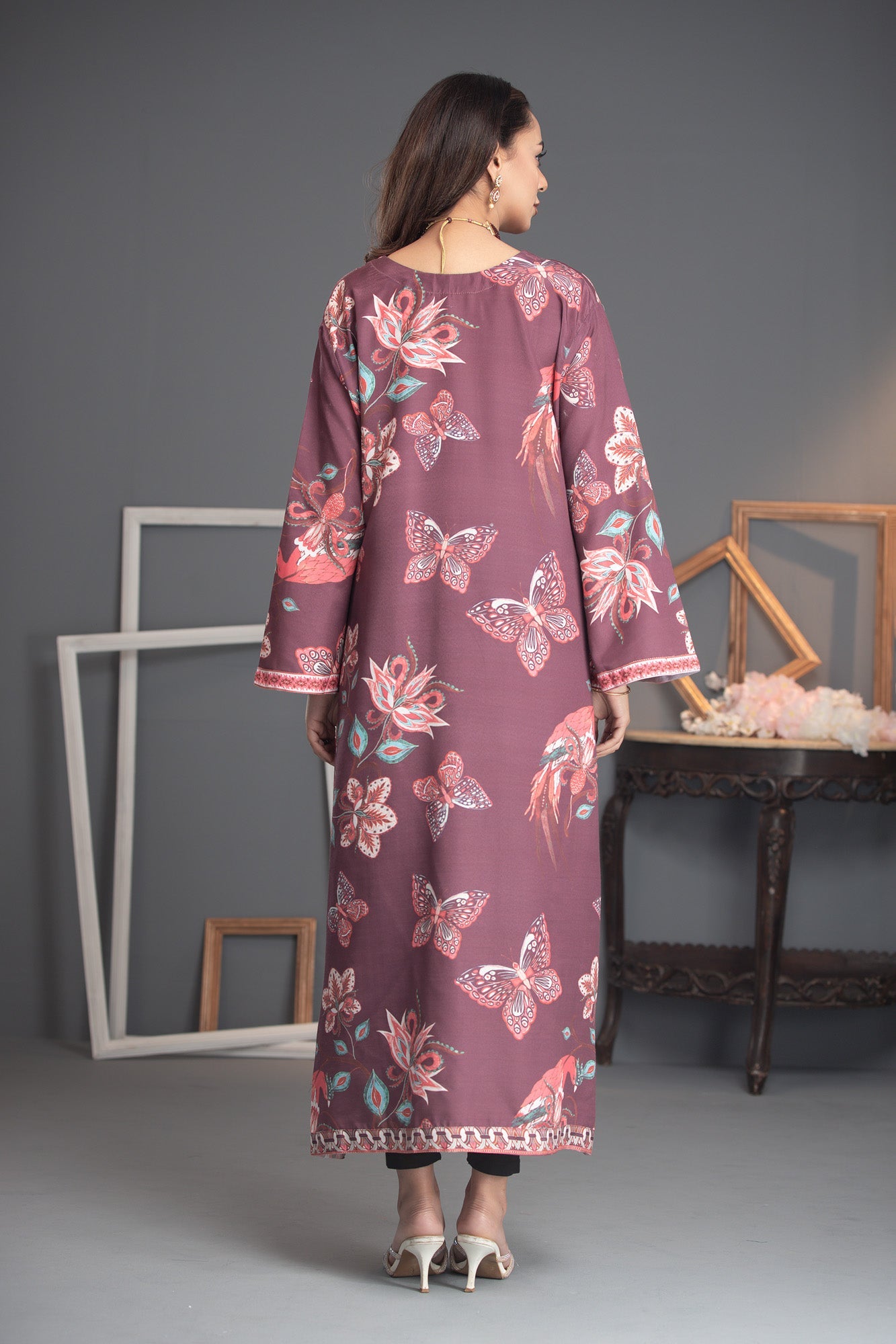 Printed Premium Soft Silk Stitched Kaftan Vol-01