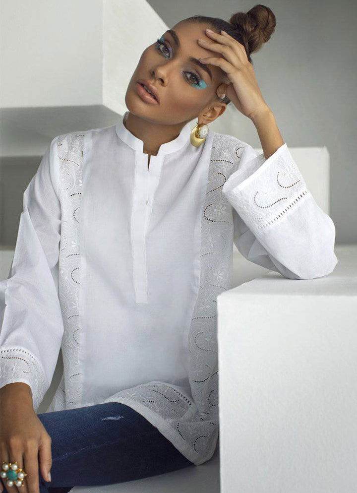 Image Chikan Top Stitched Kurti - Jotey