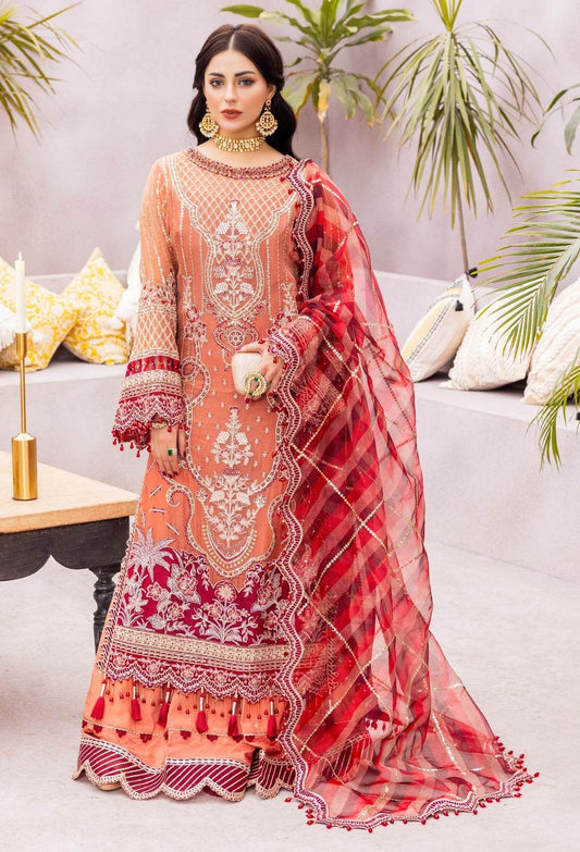 Adans Libas Gul-E-Ishtiaq Exclusive Unstitched Chiffon 3pcs - Jotey
