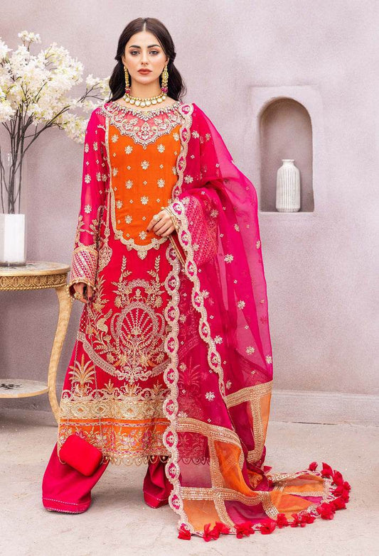 Adans Libas Gul-E-Ishtiaq Exclusive Unstitched Chiffon 3pcs - Jotey