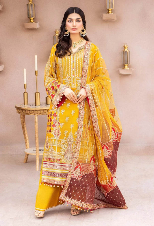 Adans Libas Gul-E-Ishtiaq Exclusive Unstitched Chiffon 3pcs - Jotey