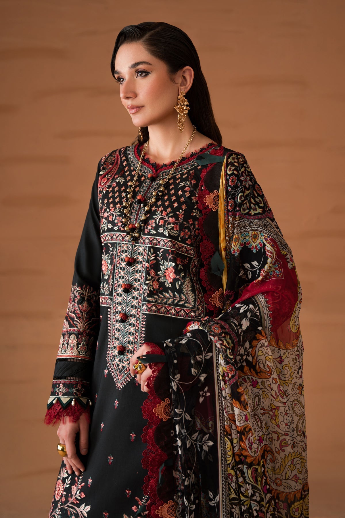 Jade Le Premier Embroidered Lawn 3pcs - Jotey
