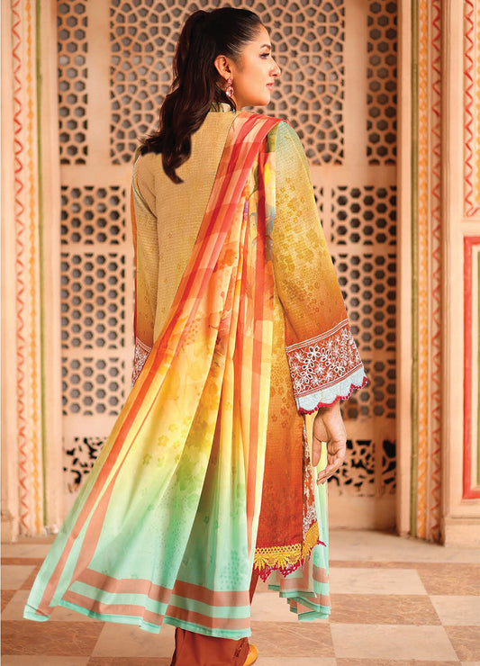 Zohra By Johra Embroidered Printed Bana Dora Lawn Unstitched 3Pcs